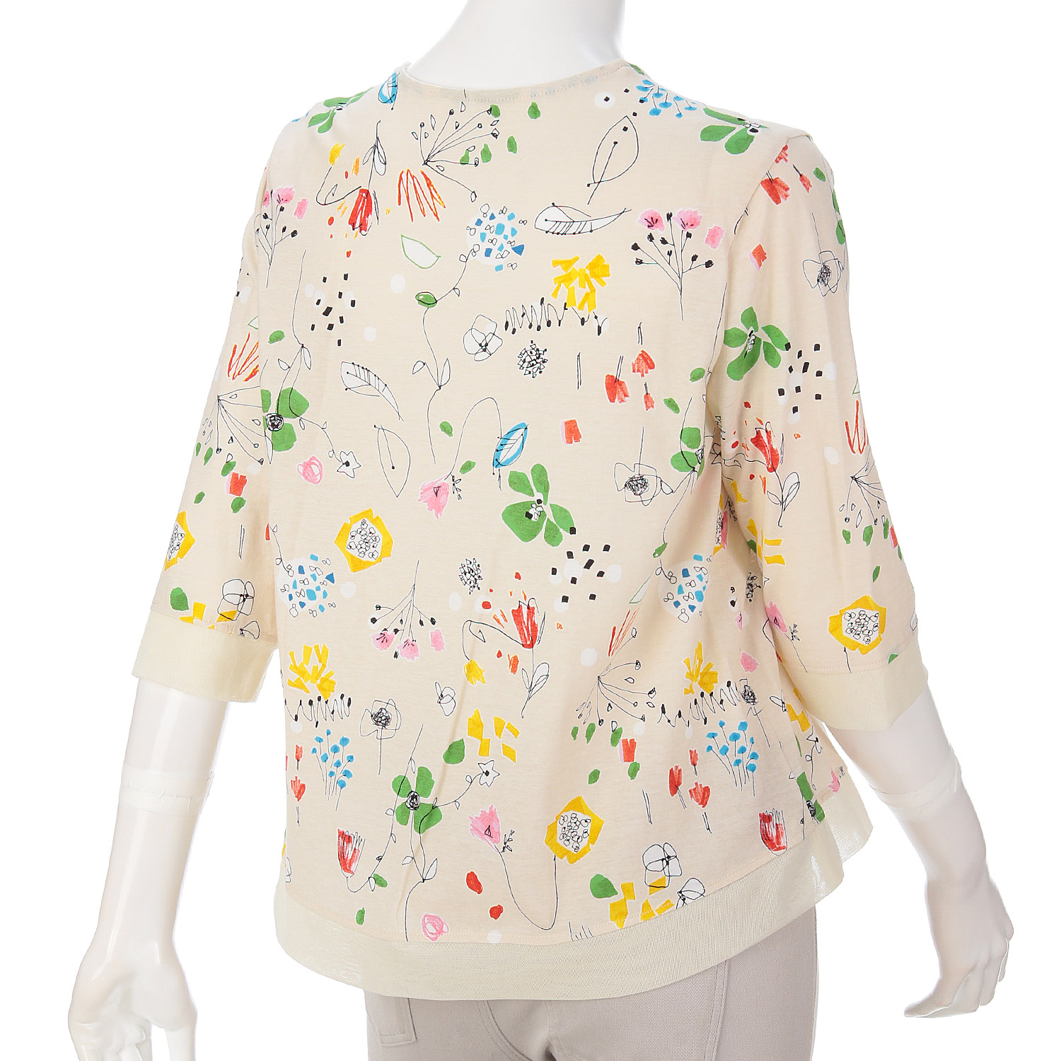 LAPIS ROUGE チュール切替イラスト柄プルオーバー - 画像5