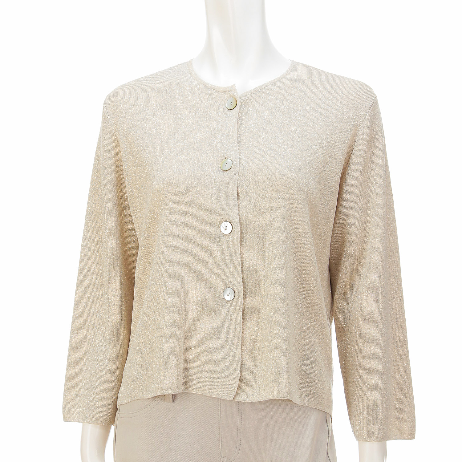 LAPIS ROUGE ラメ混ショートカーディガン - 画像3