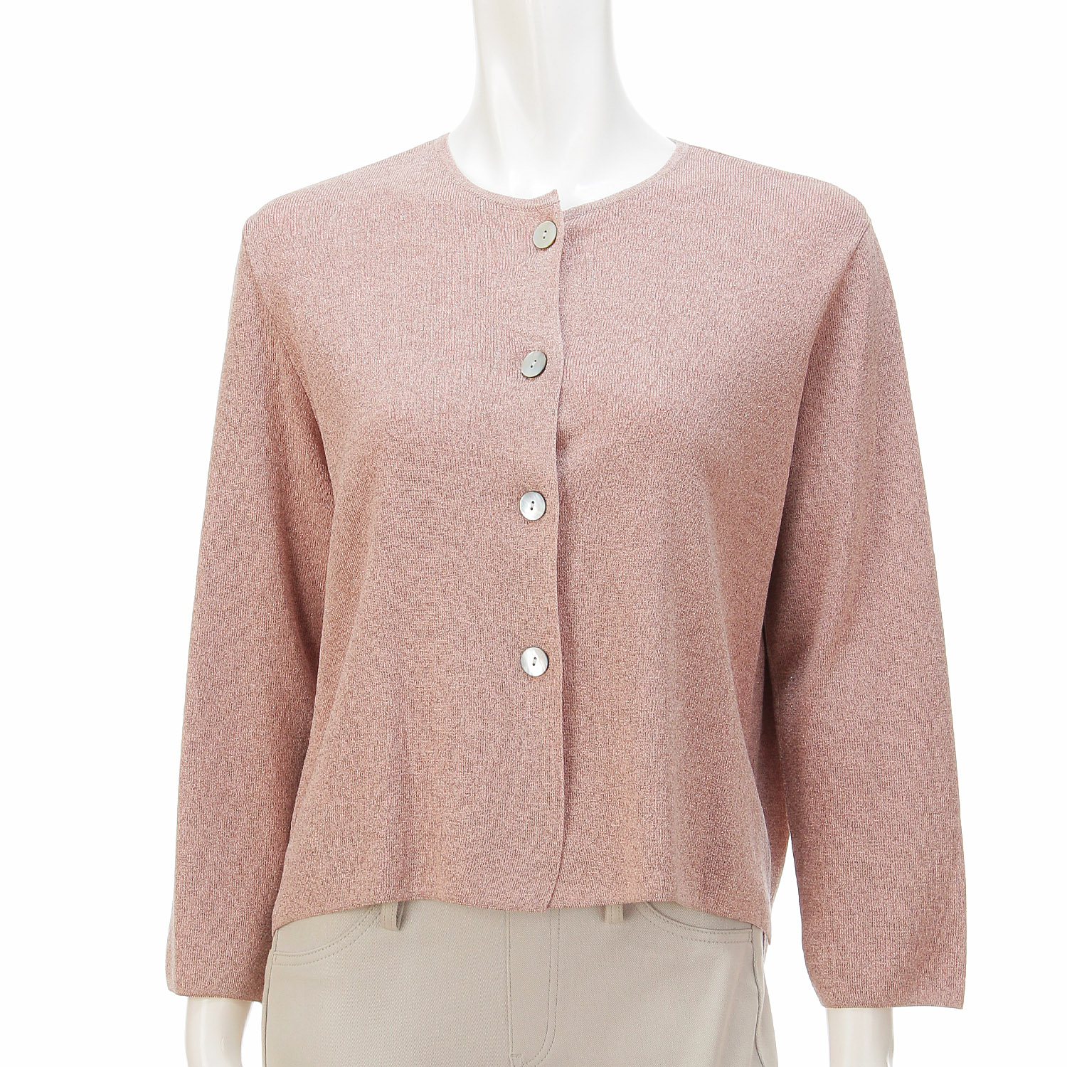 LAPIS ROUGE ラメ混ショートカーディガン - 画像1