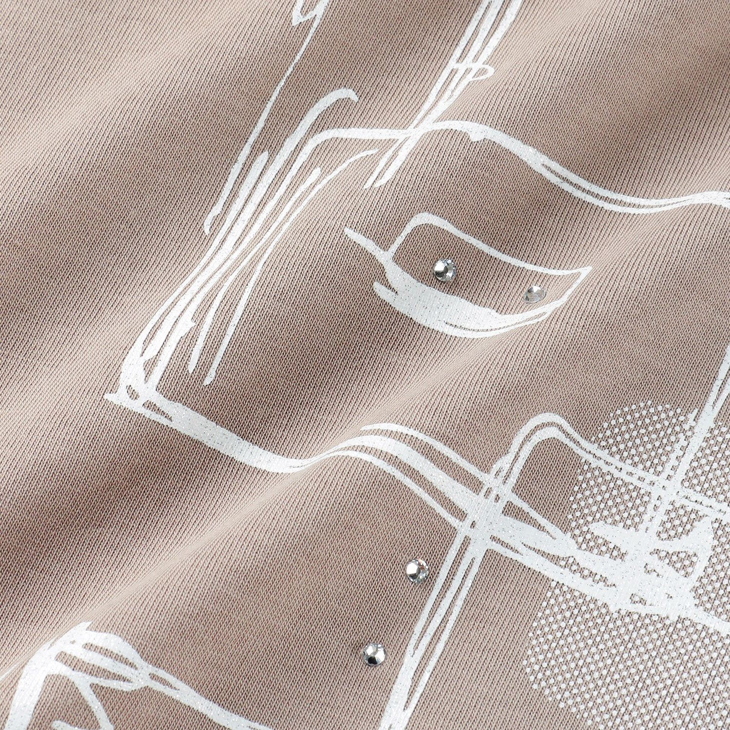 LAPIS ROUGE 幾何柄二次加工プルオーバー - 画像7