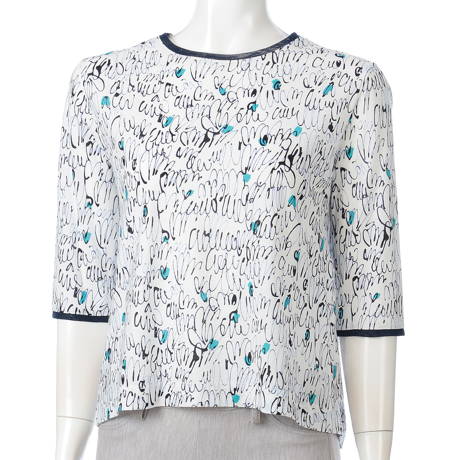 LAPIS ROUGE ラインプリントプルオーバー - 画像5