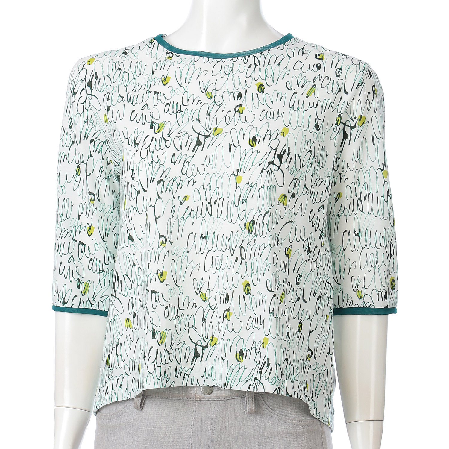 LAPIS ROUGE ラインプリントプルオーバー - 画像1