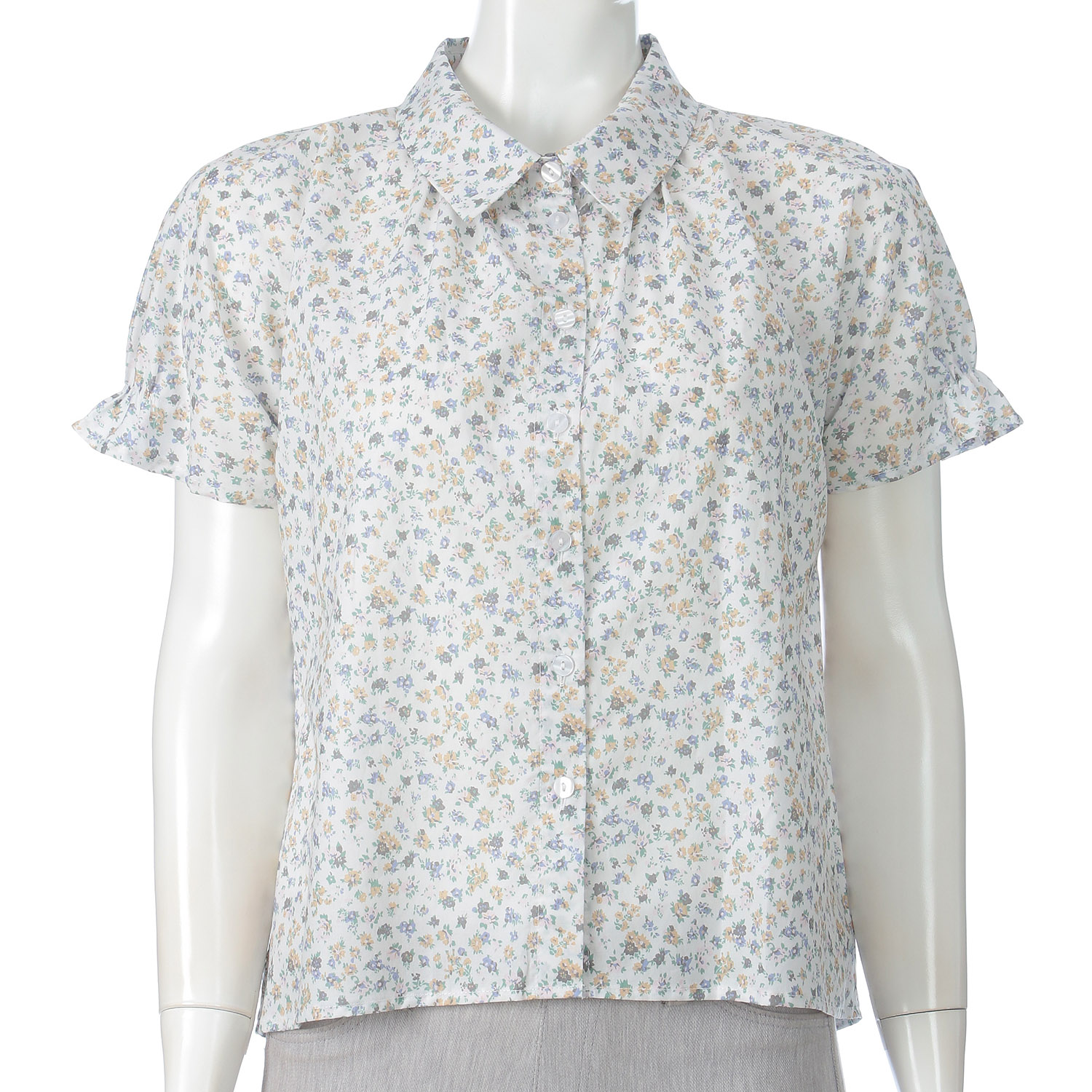 LAPIS ROUGE 小花柄ブラウス - 画像1