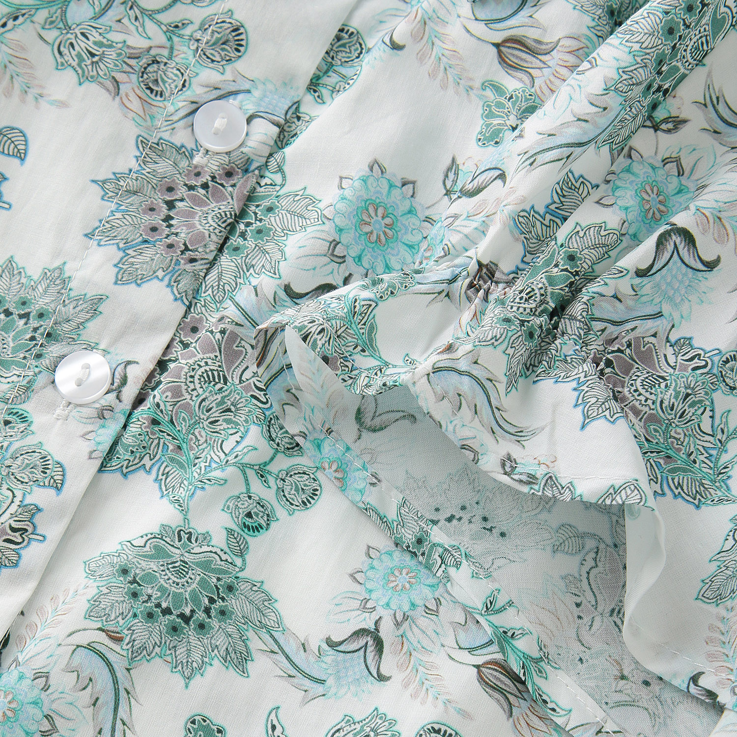 LAPIS ROUGE 大花柄ブラウス - 画像4