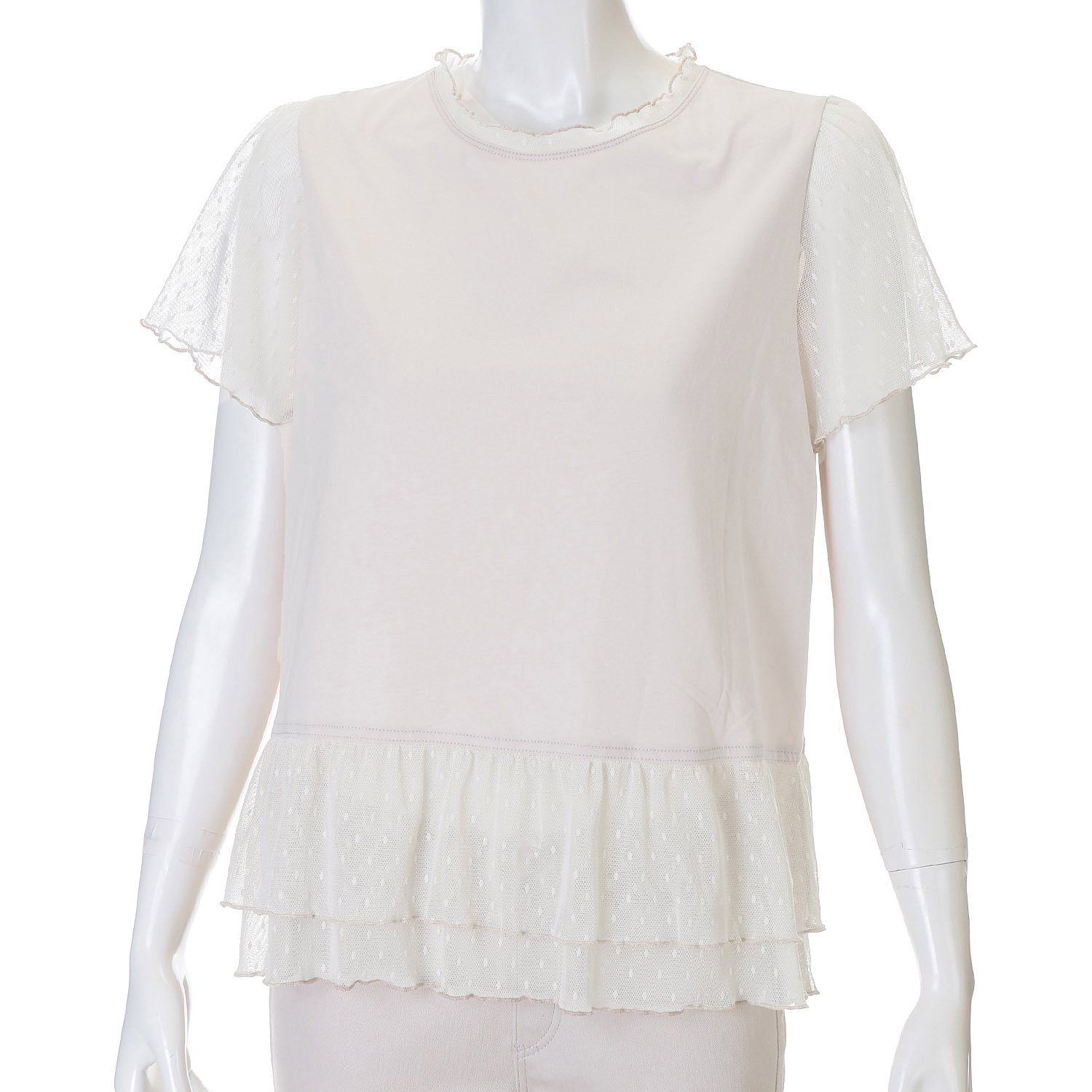 LAPIS ROUGE ドットチュール切替プルオーバーB - 画像3