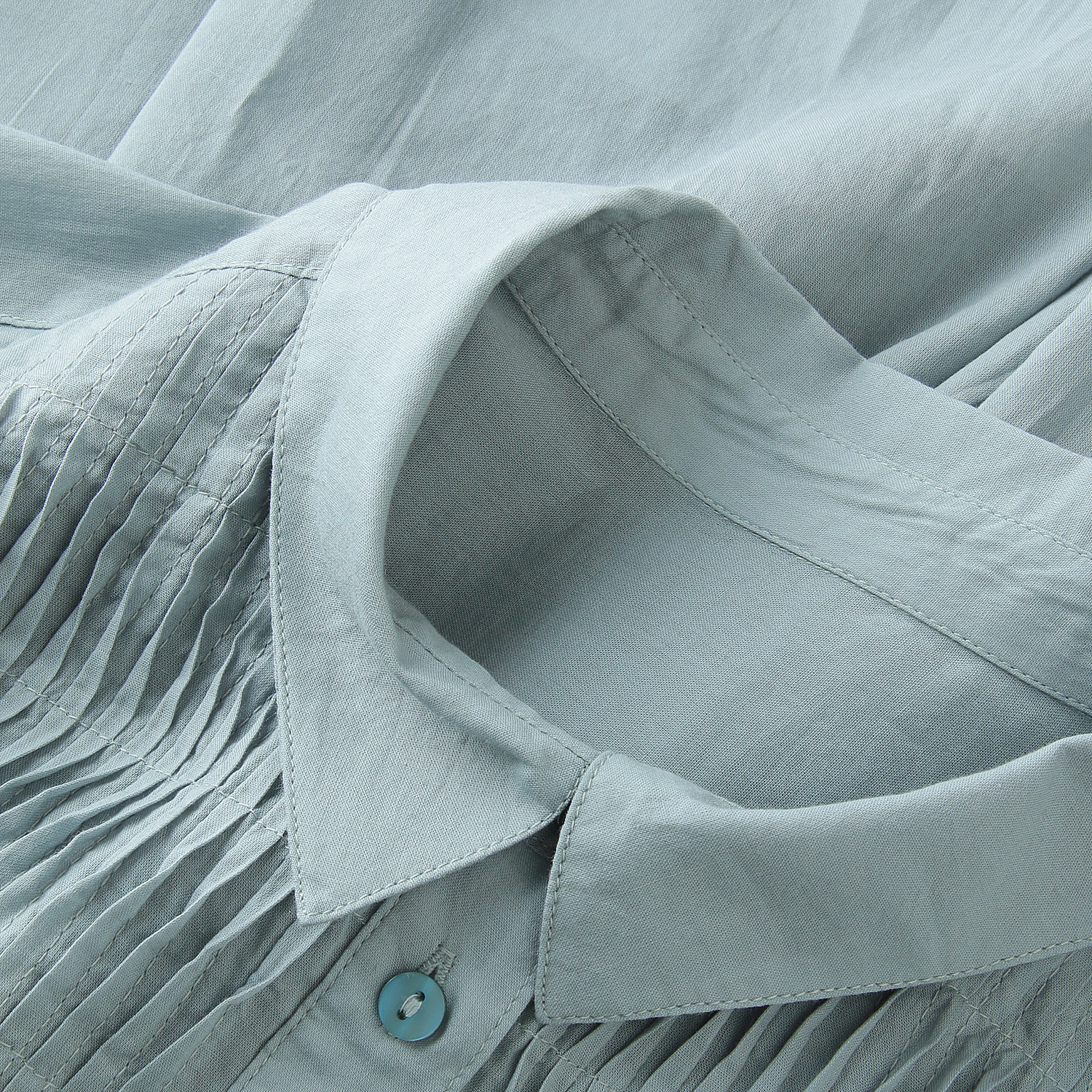 LAPIS ROUGE ピンタック八分袖ブラウス - 画像7