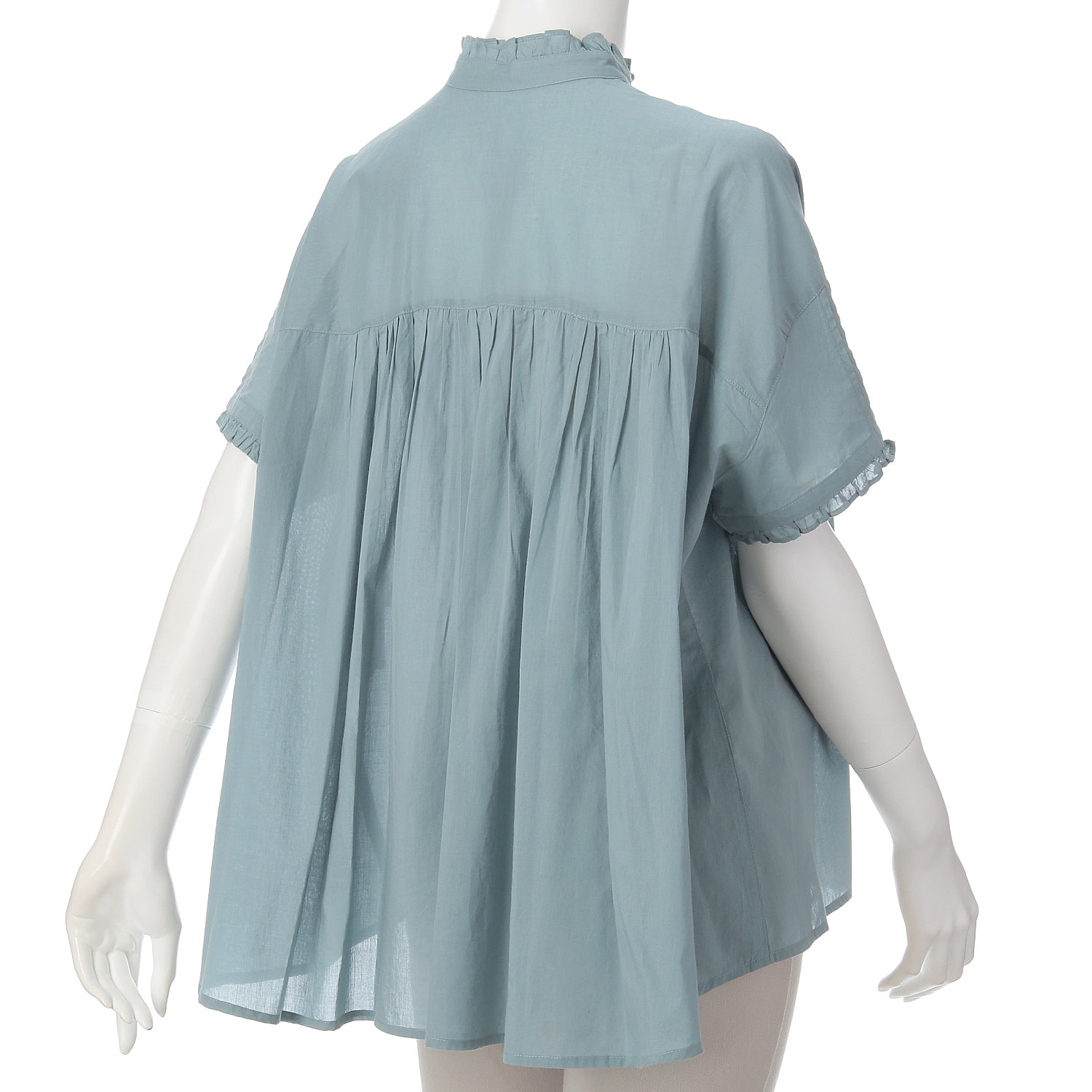 LAPIS ROUGEピンタック半袖ブラウス - 画像6