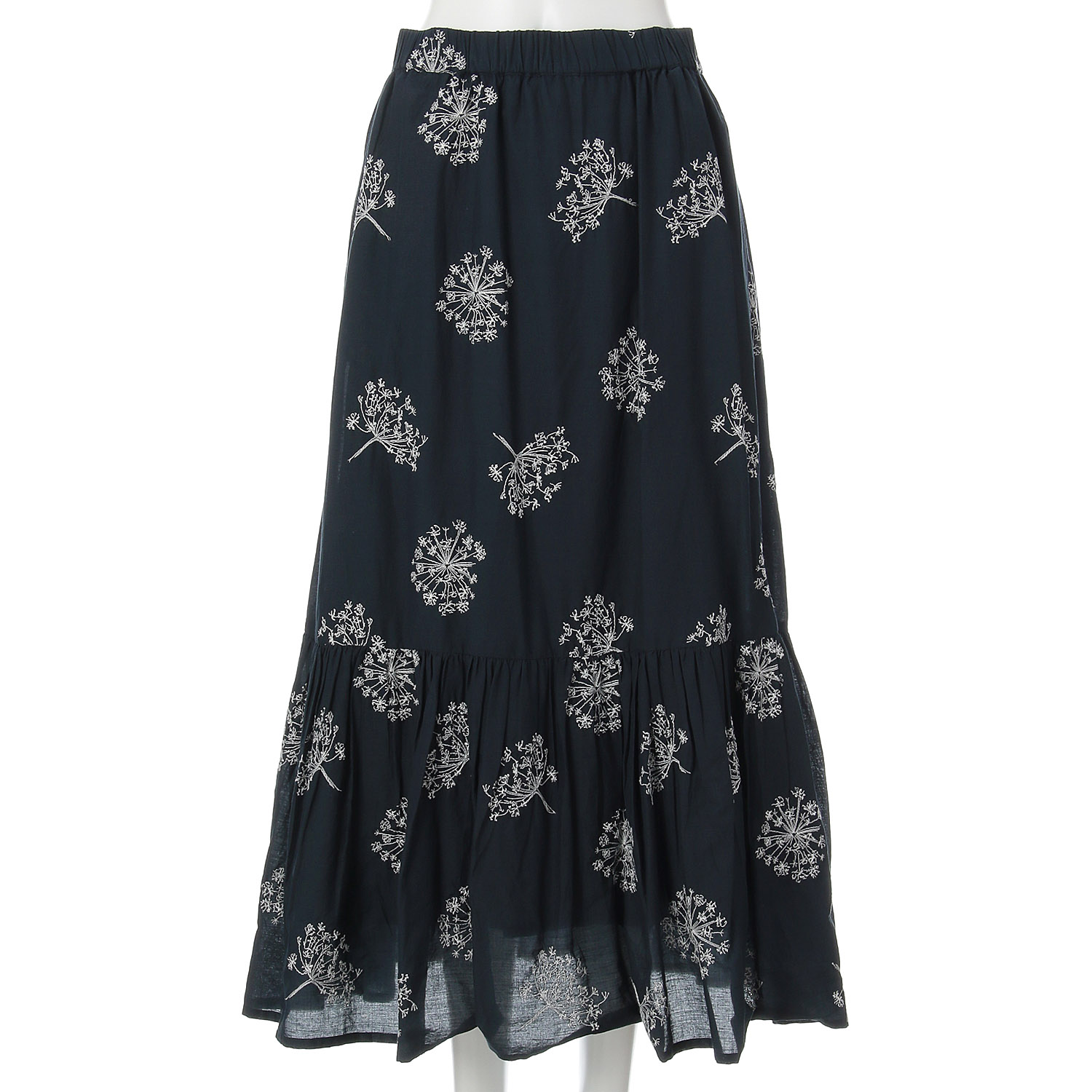 刺繍フレアースカート - 画像2