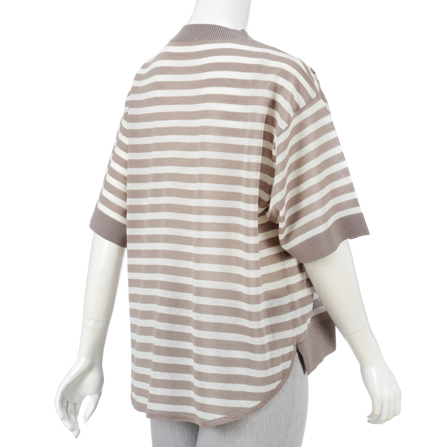 jalanjalan ボーダーニットブラウス - 画像4