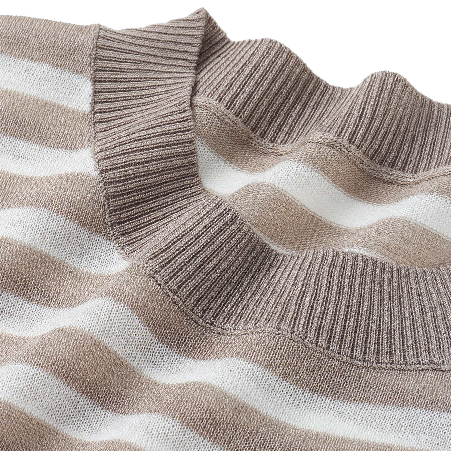 jalanjalan ボーダーニットブラウス - 画像5