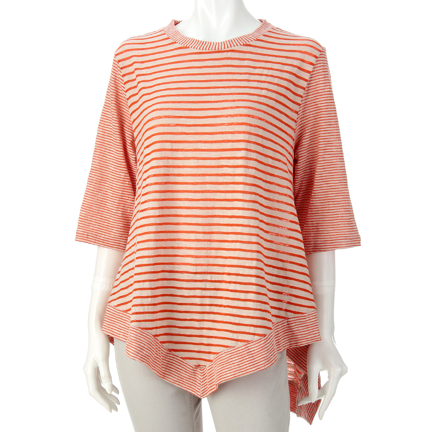 ボーダー切り替えチュニック - 画像4