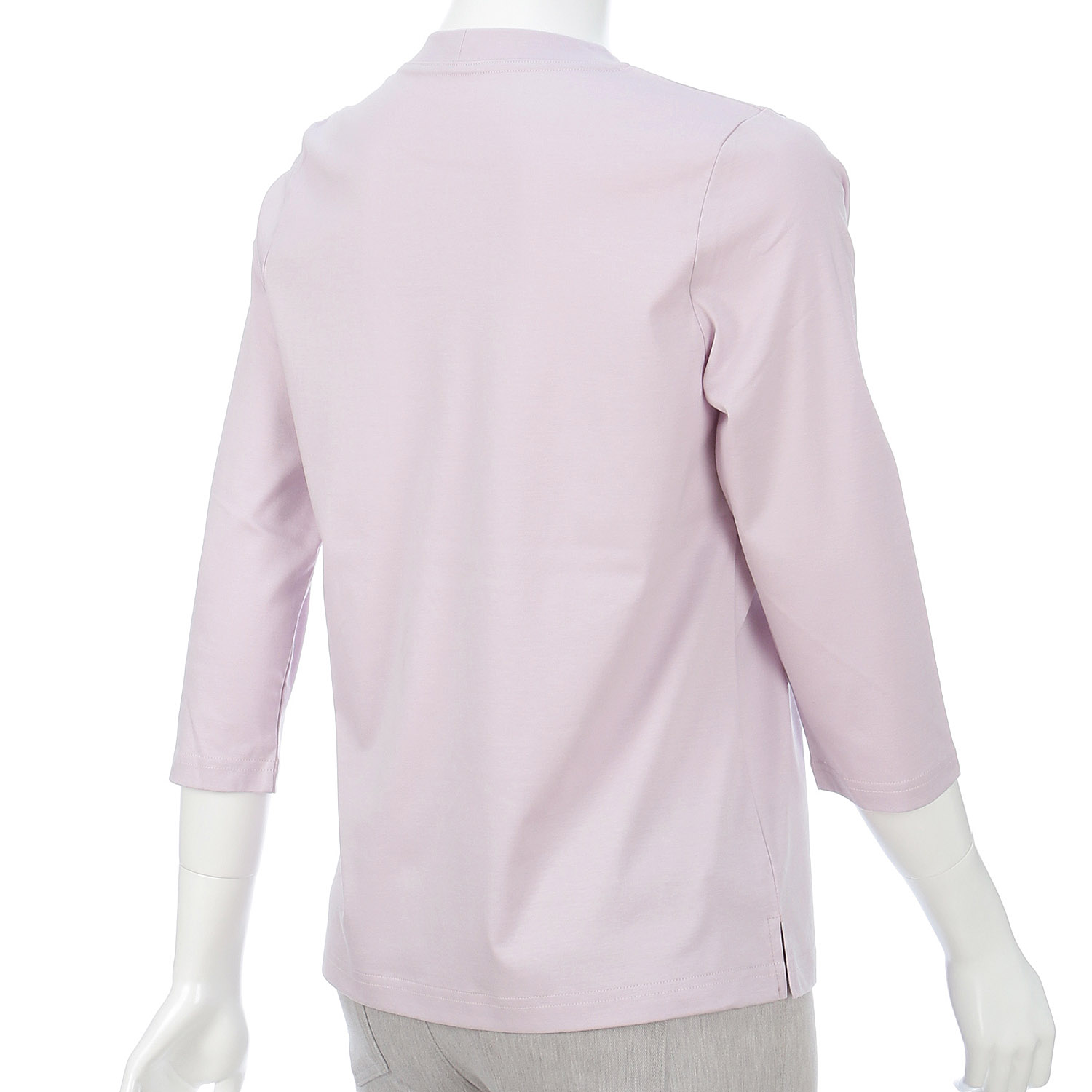 スムース ロゴプリントチビハイネック 7分袖 - 画像6