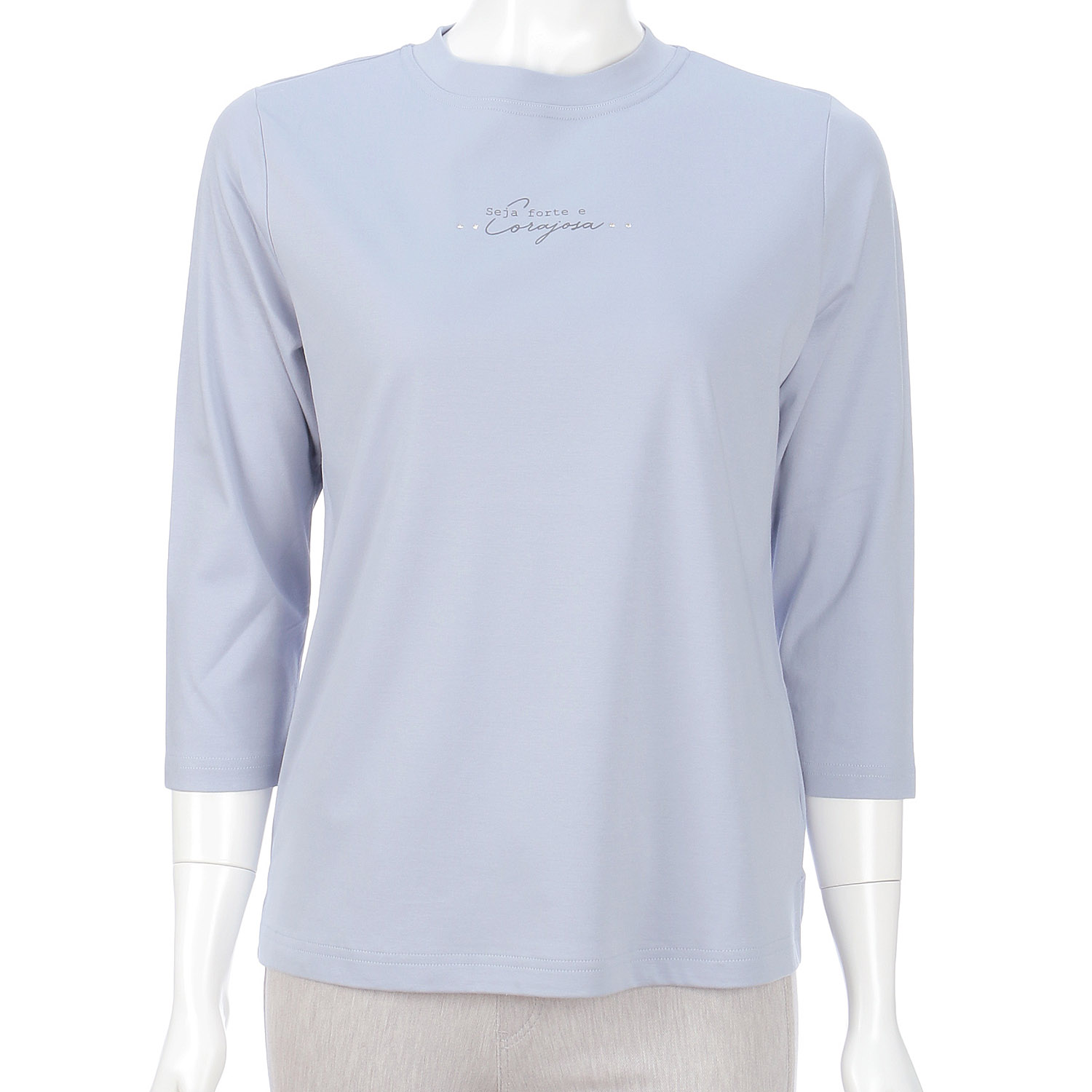 スムース ロゴプリントチビハイネック 7分袖 - 画像8