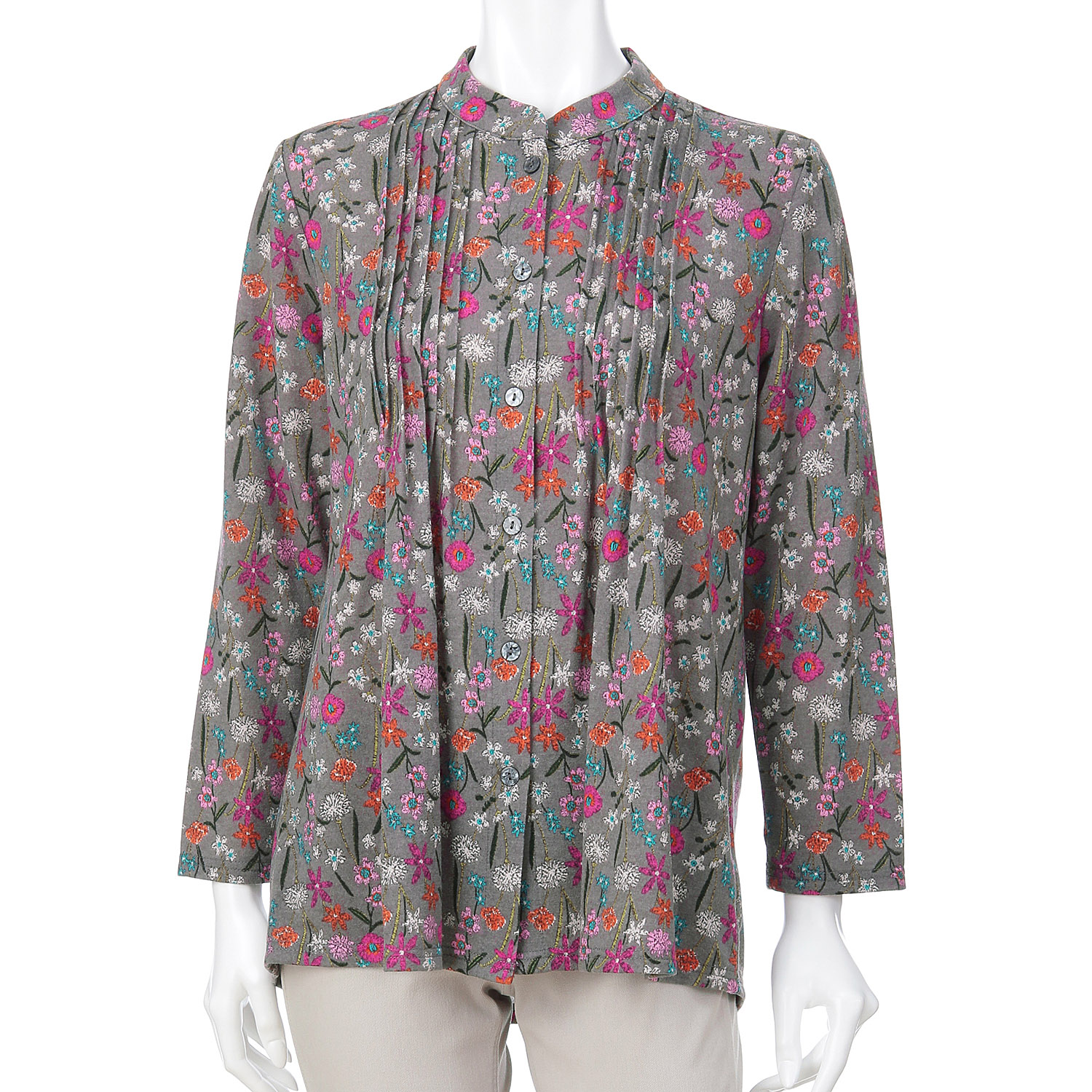 タック使いブラウス