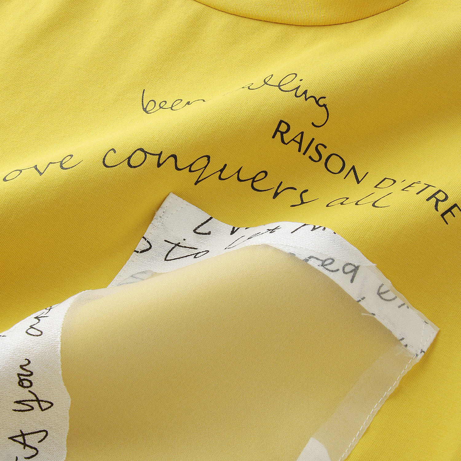 無地×英文字シアーチュニック - 画像6