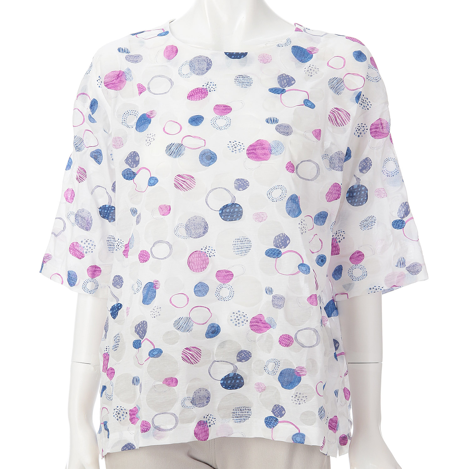 綿塩縮プリントチュニック - 画像9