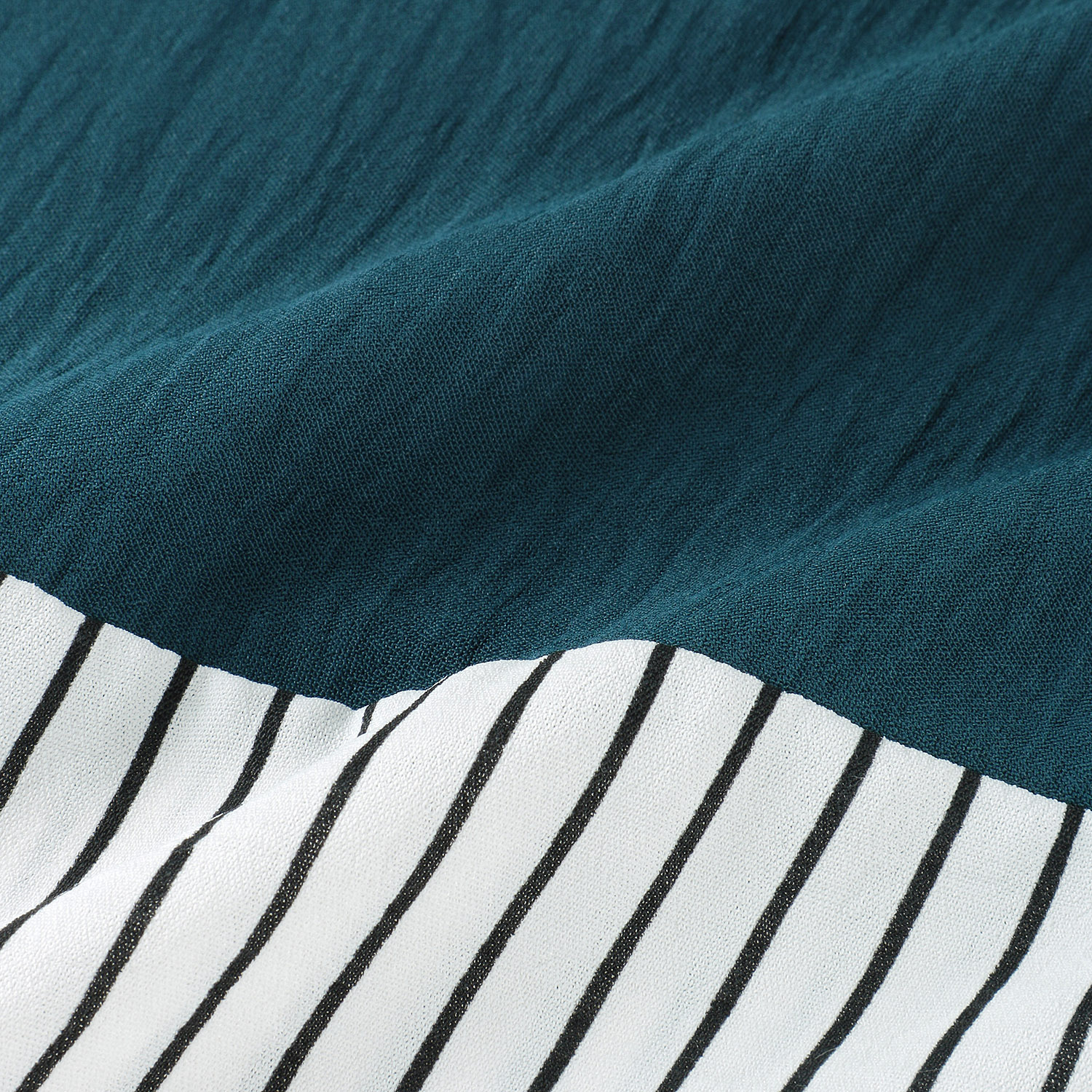 切替ストライプ柄チュニック - 画像7