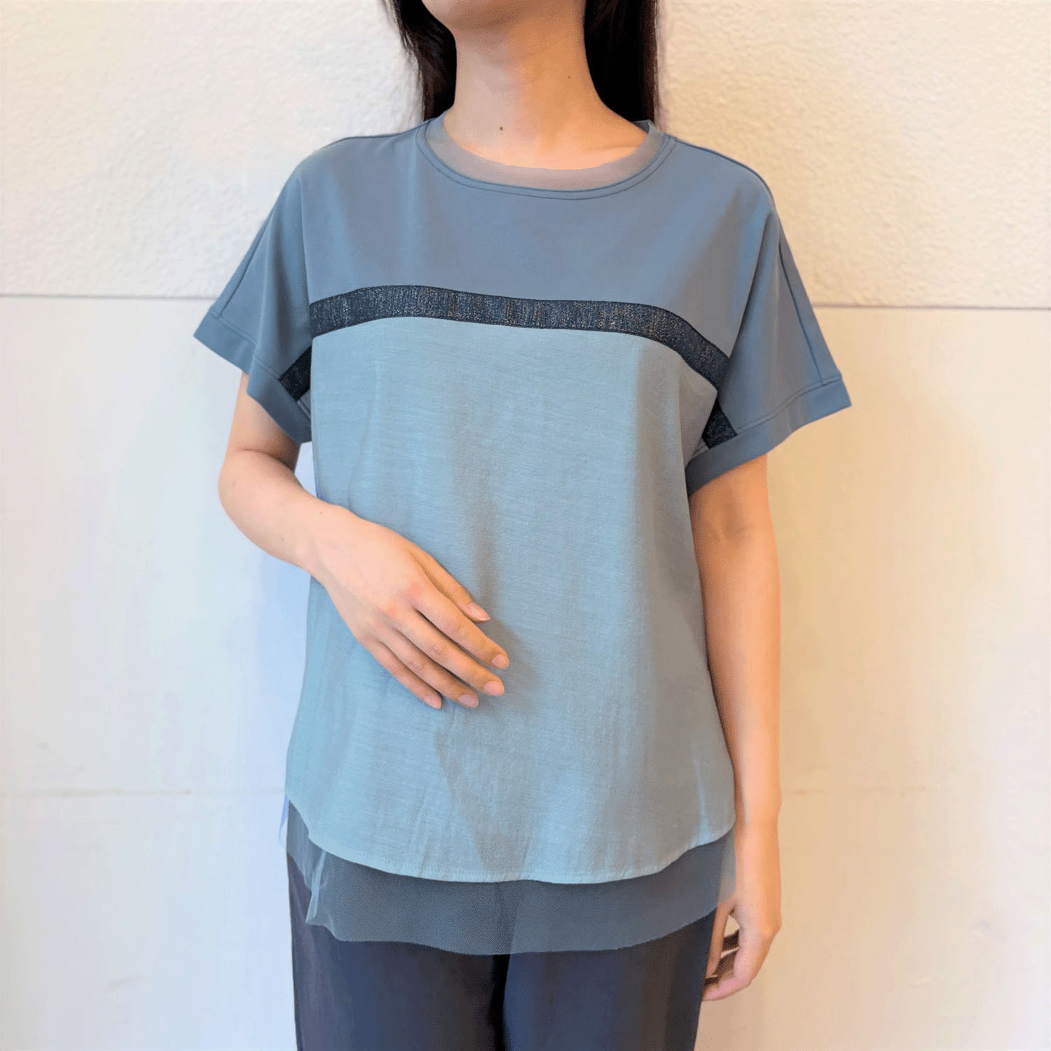 配色切替プルオーバー - 画像1