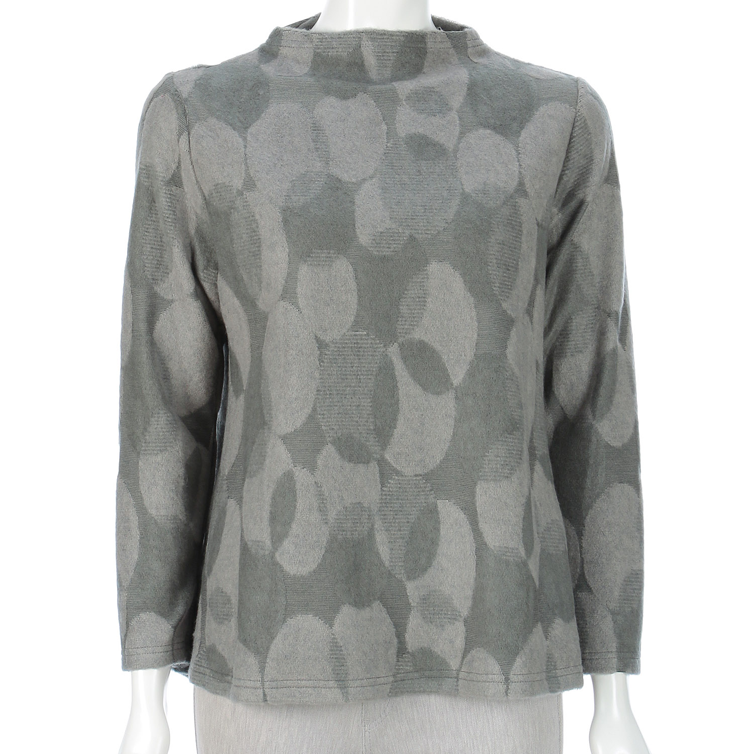 パイルジャカード水玉柄カットソー - 画像2