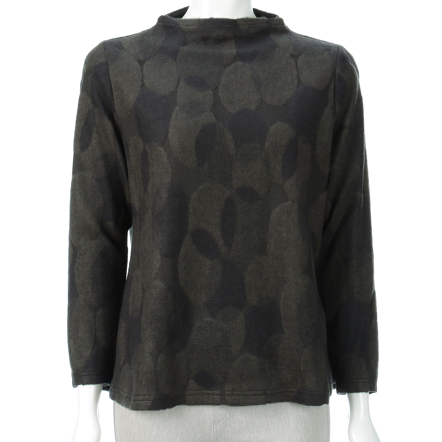 パイルジャカード水玉柄カットソー - 画像3