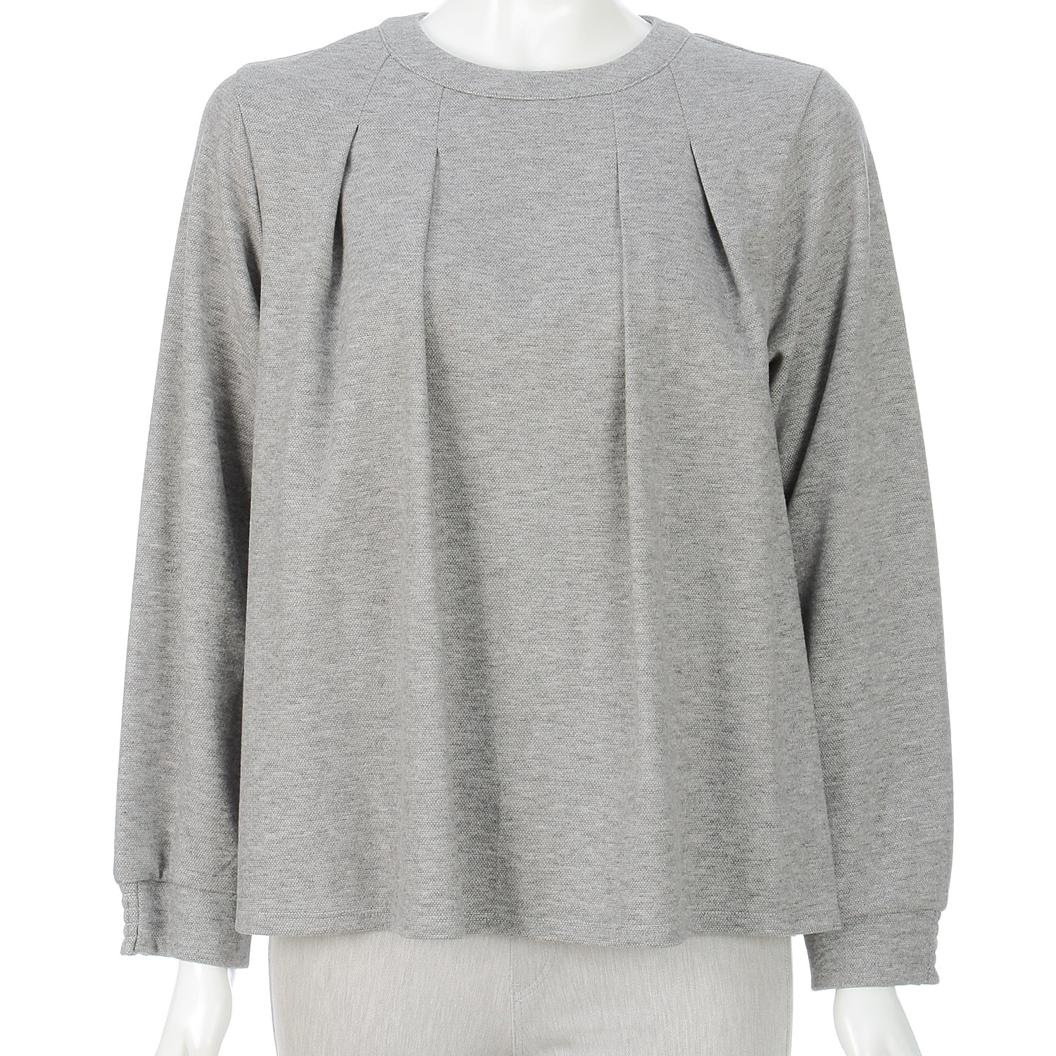 タックドレープ ジッププルオーバー - 画像2