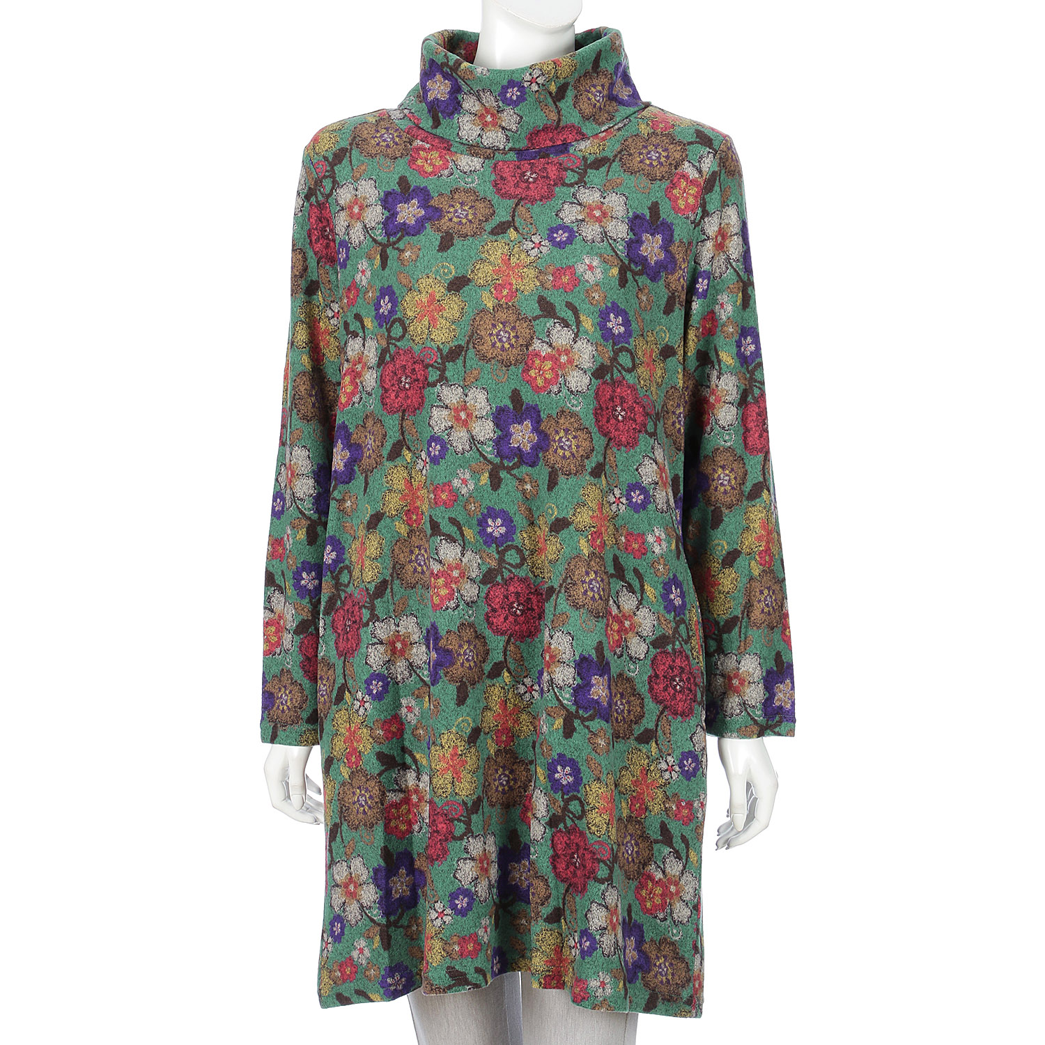 花柄起毛チュニック