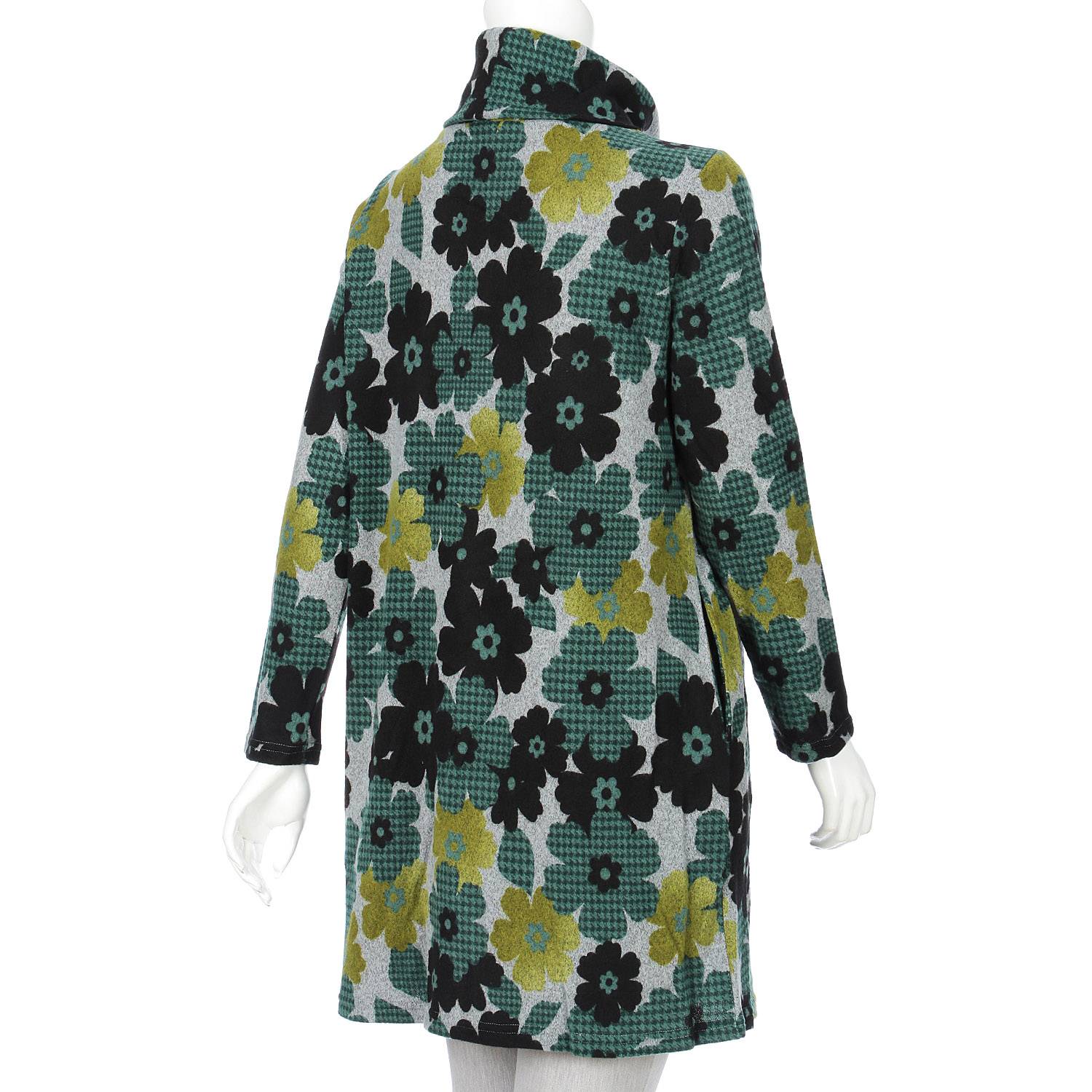 花柄起毛チュニック - 画像3