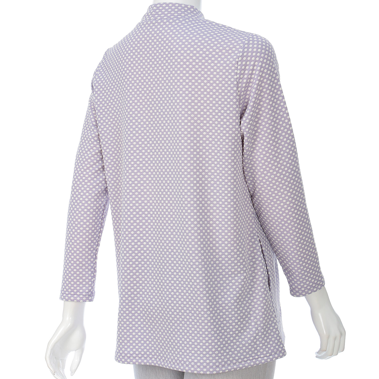 ドットジャカード脇ポケット付きチュニック - 画像6