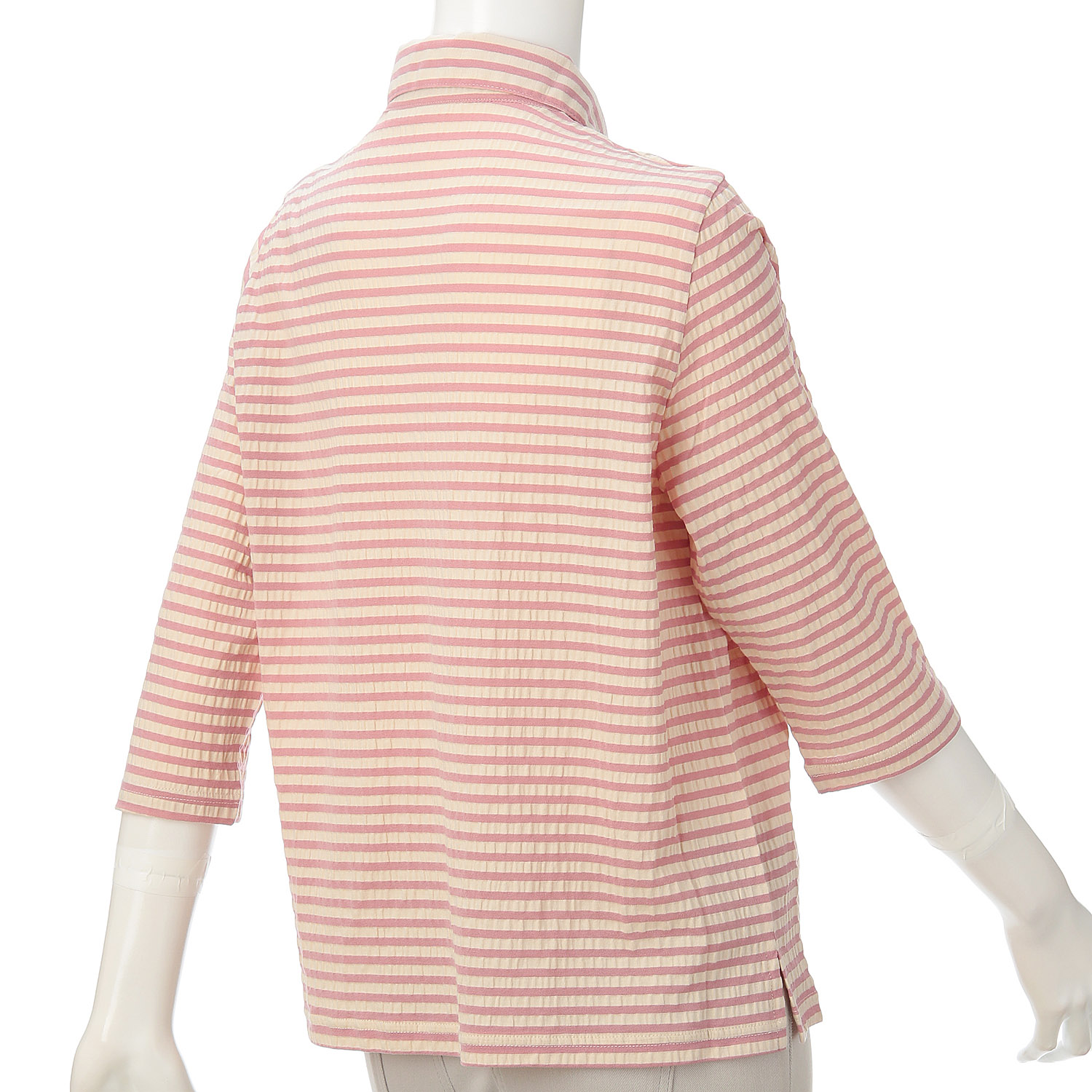 ボーダー襟付きプルオーバー - 画像6