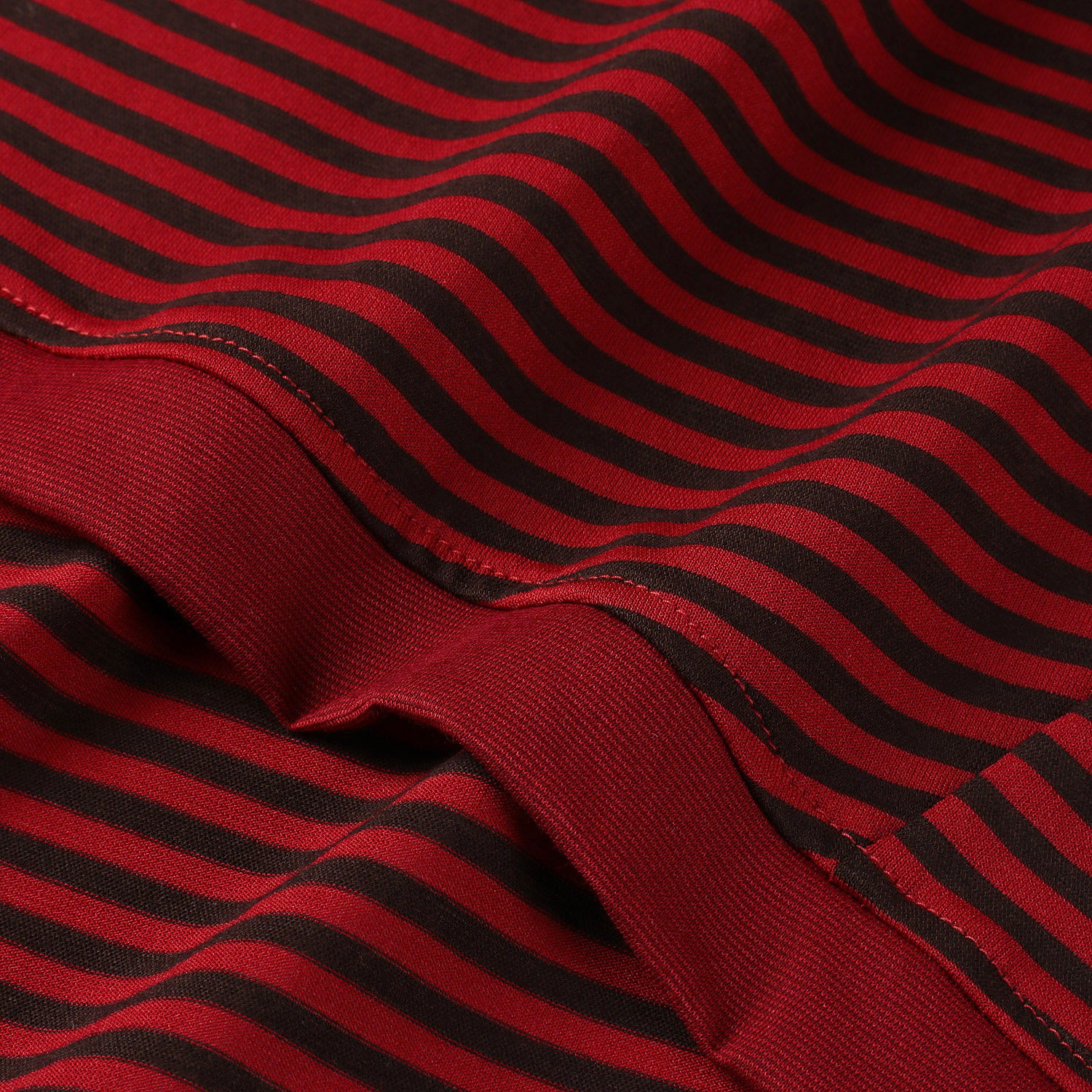 ボーダードロップショルダー七分袖プルオーバー - 画像7