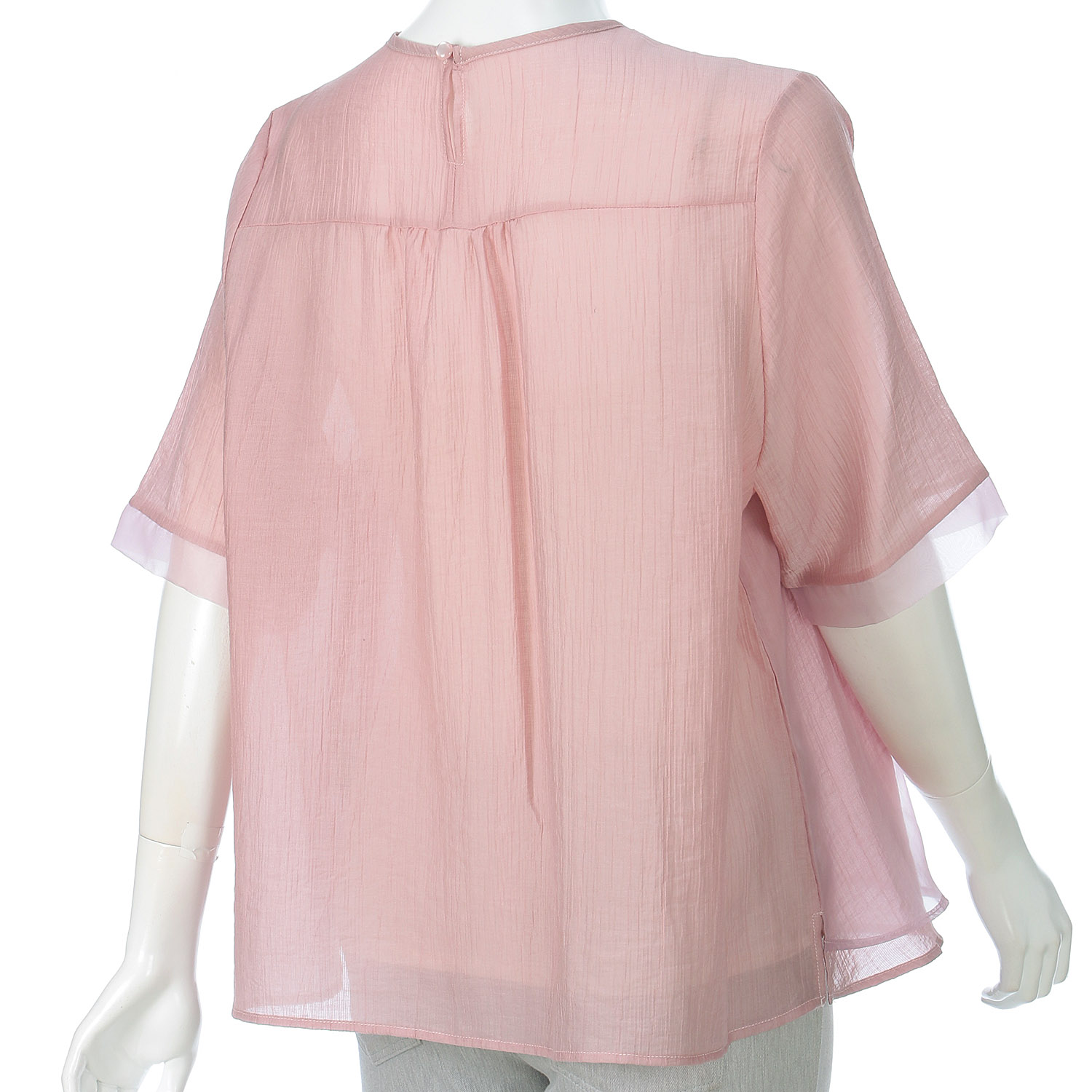 花柄刺繍シフォンチュニック - 画像5