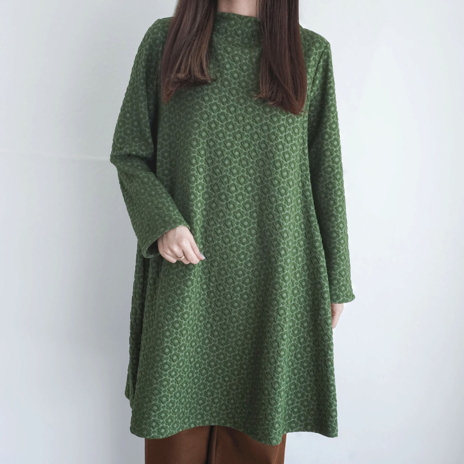 花柄ジャガードチュニック