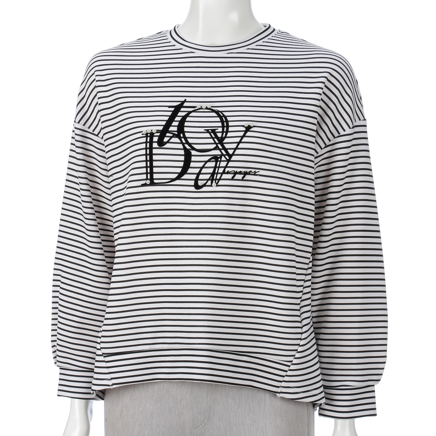 ロゴ入りボーダーチュニック - 画像3