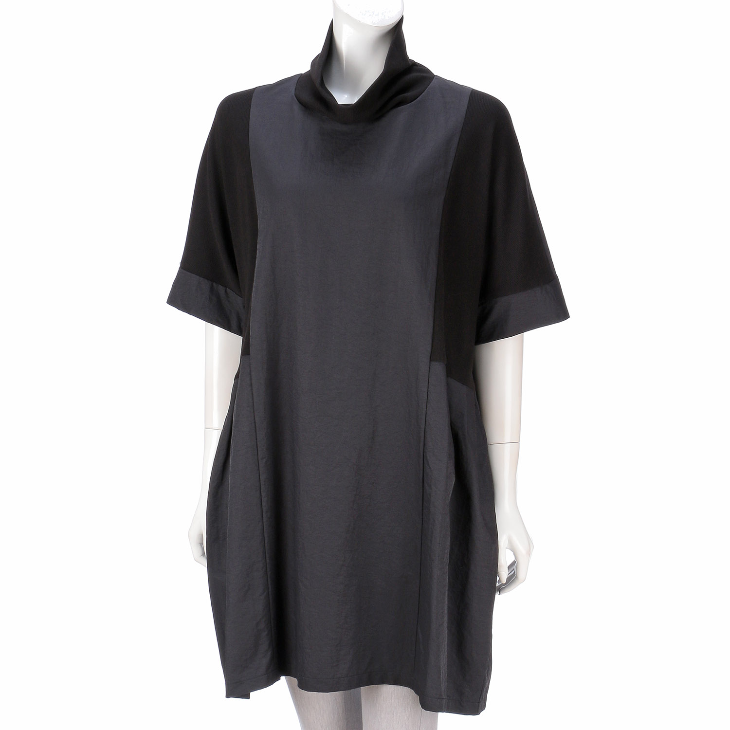 ナイロンツイル×リブチュニック - 画像3