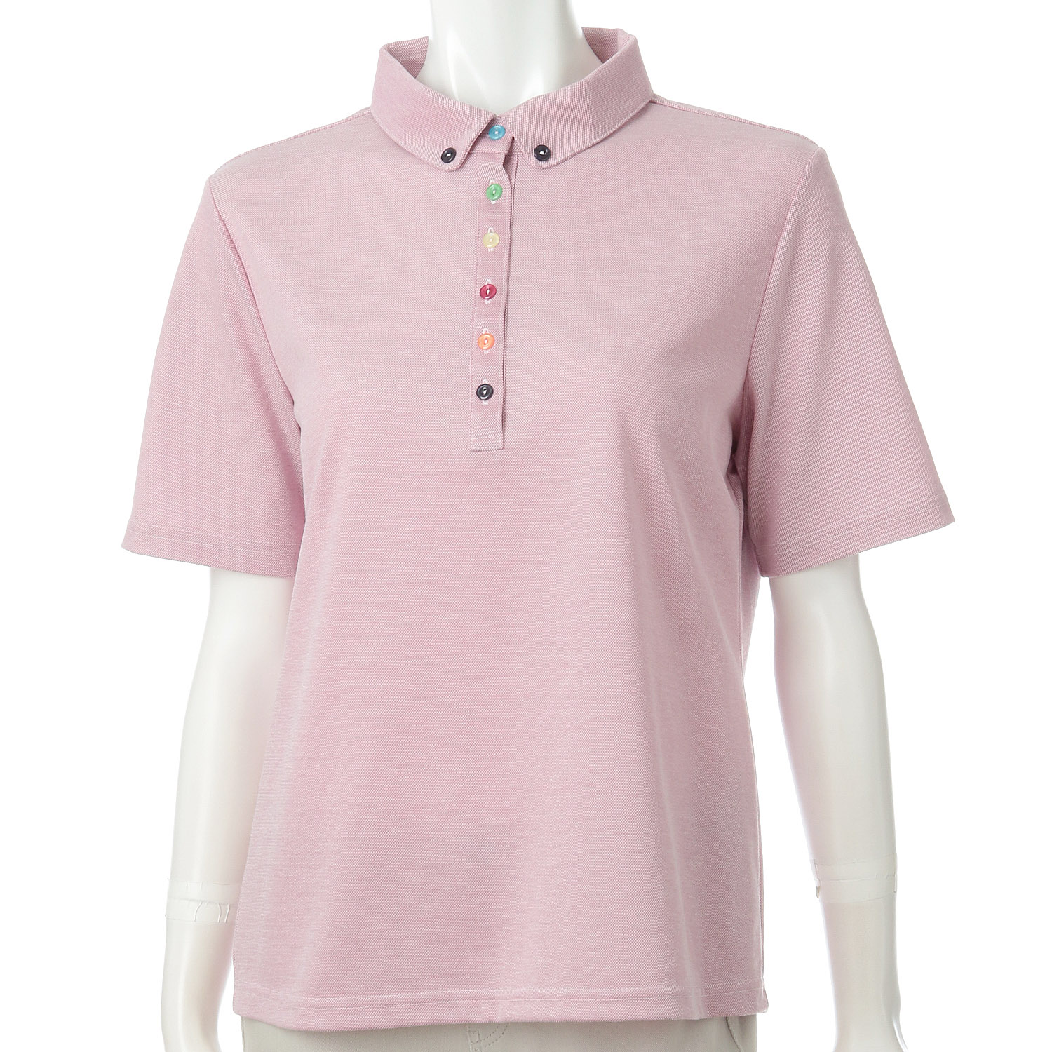 アロフトカノコ カラーボタンポロ襟