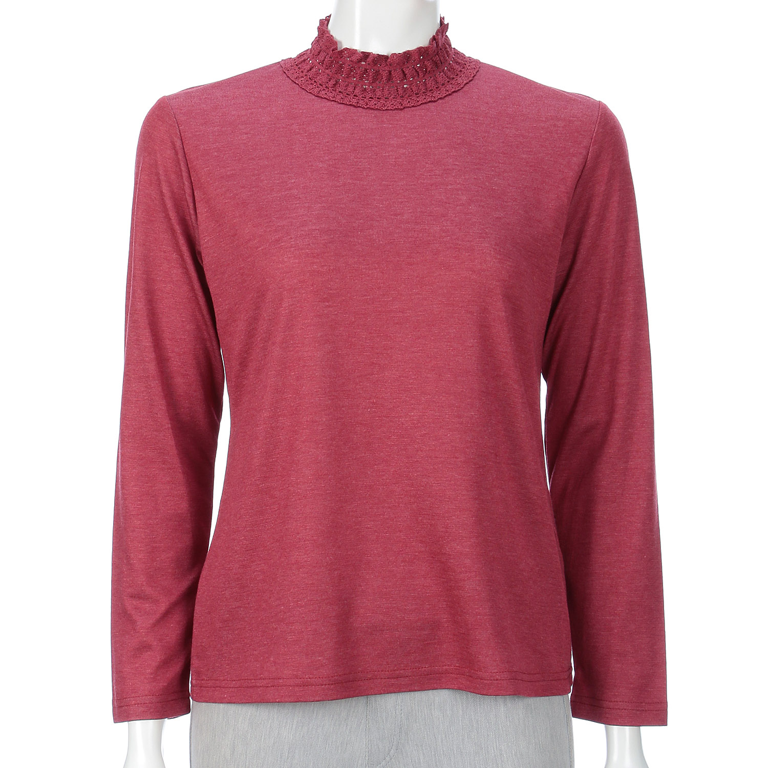 衿レースカットソー