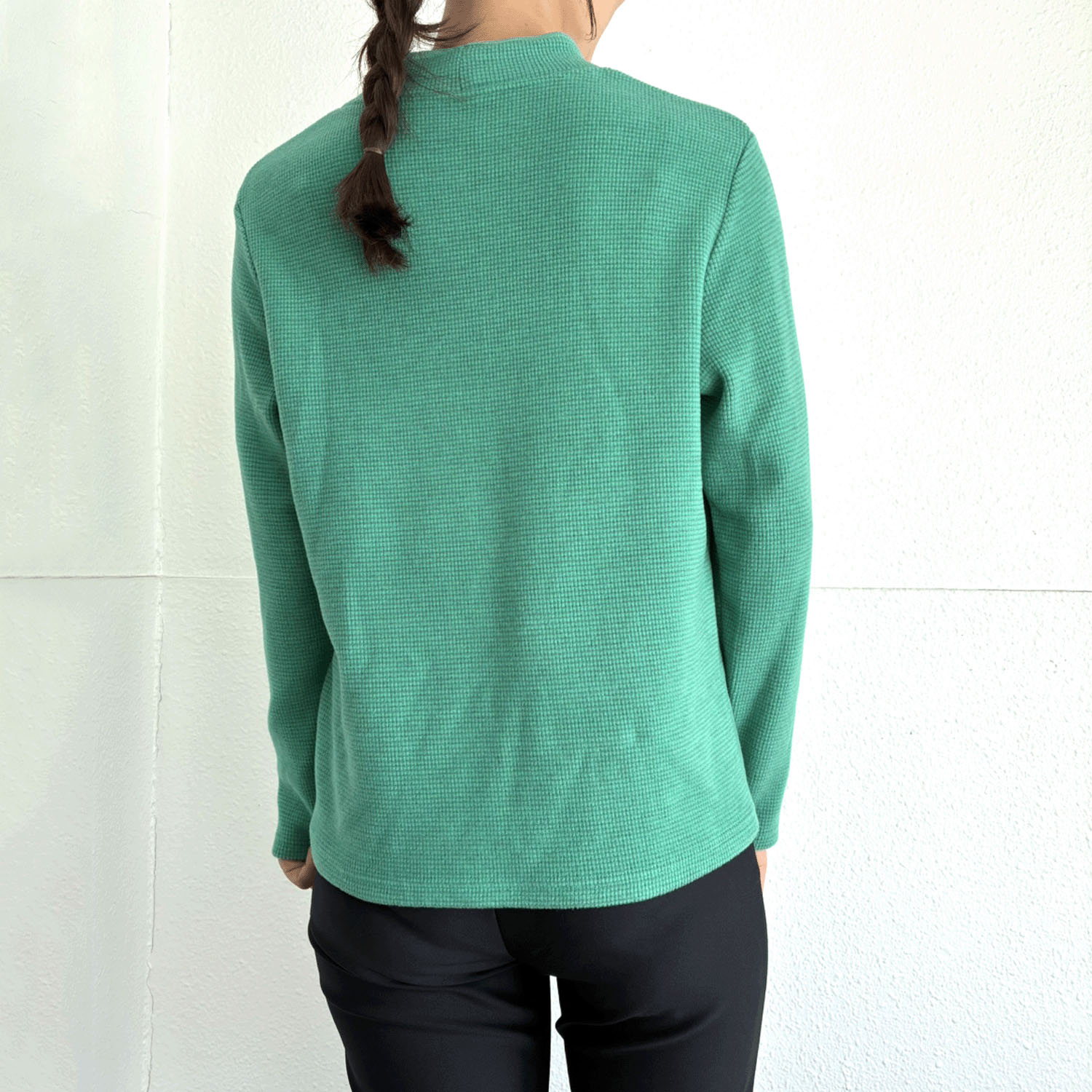 【Insta Live】ボーダー配色ハイネックプルオーバー - 画像22