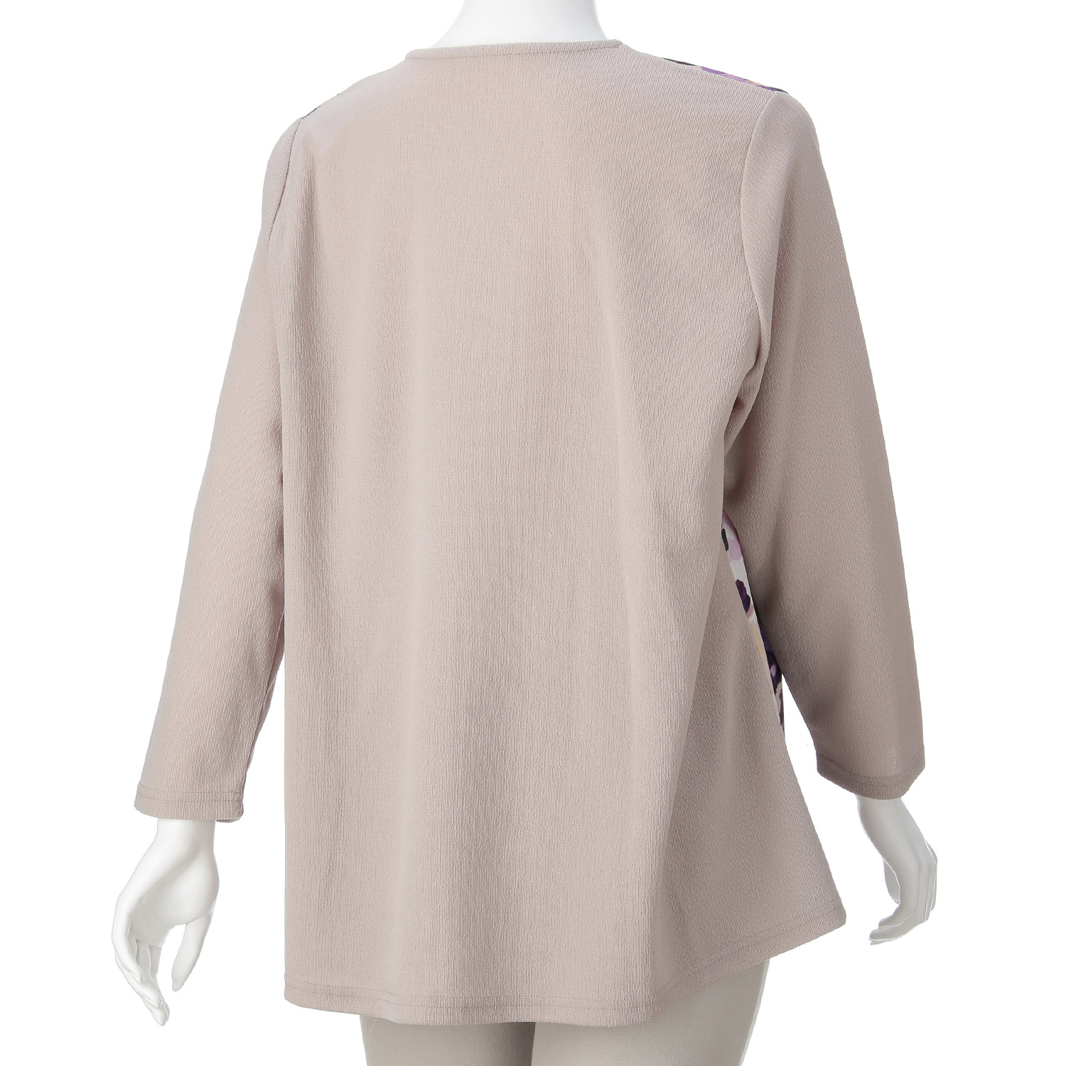 LLサイズ 前身プリントボタン付きチュニック - 画像2