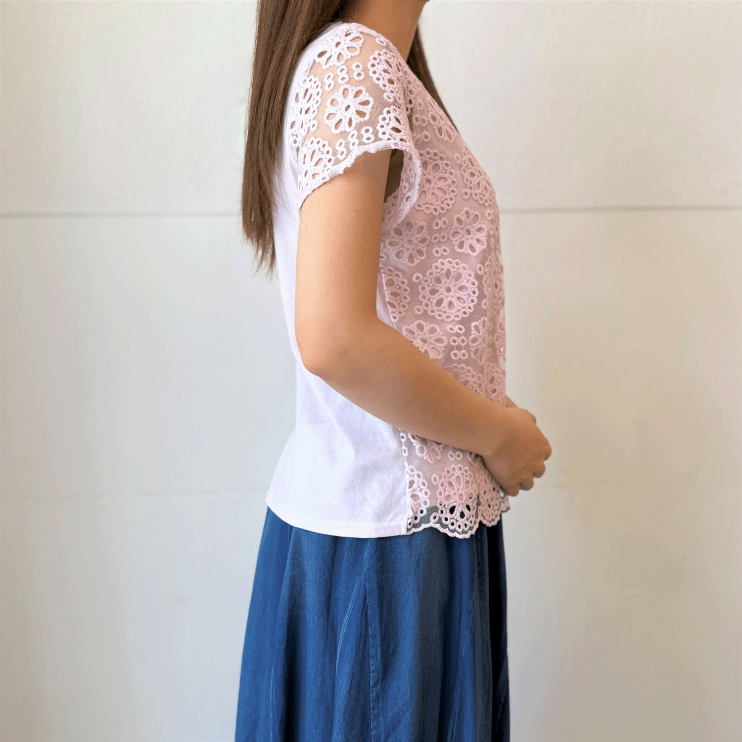 刺繍レースカットソー - 画像14