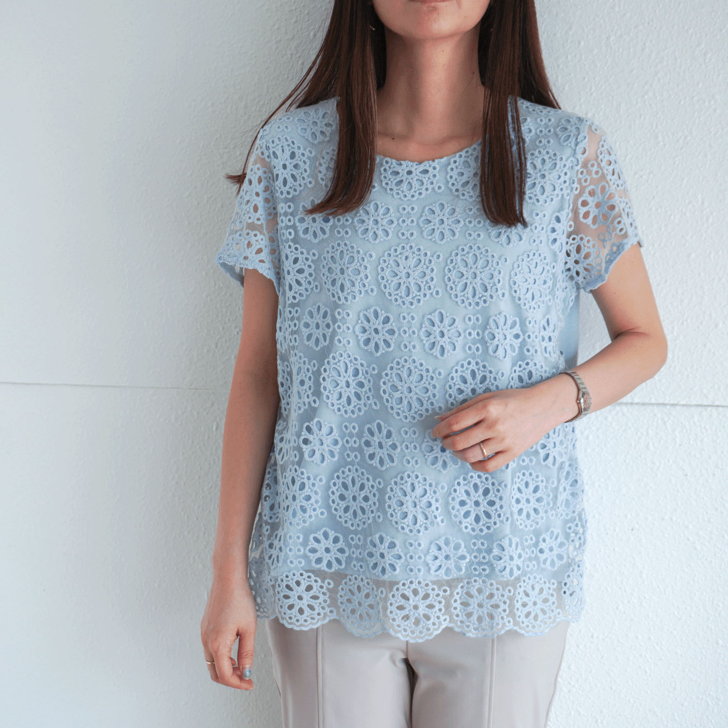 刺繍レースカットソー - 画像20