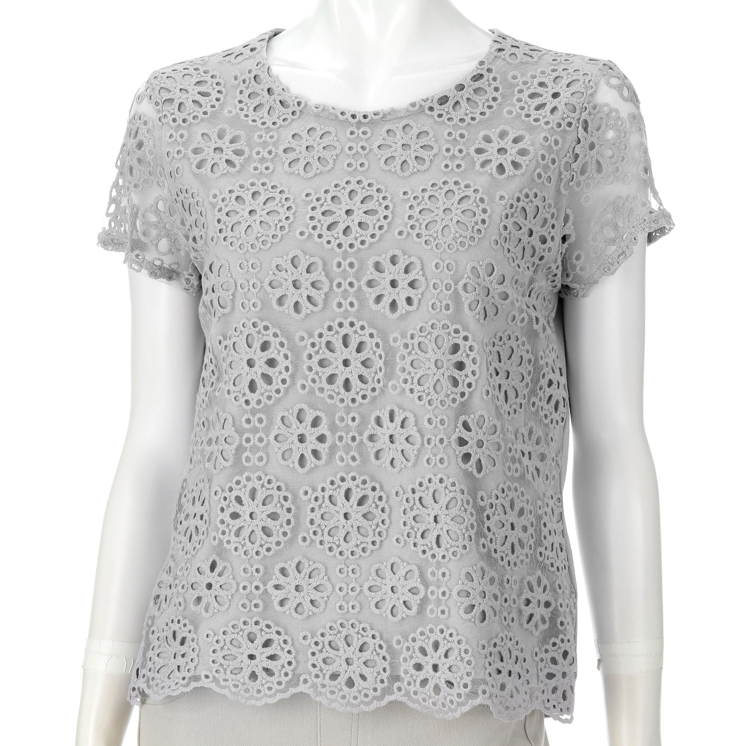 刺繍レースカットソー - 画像10