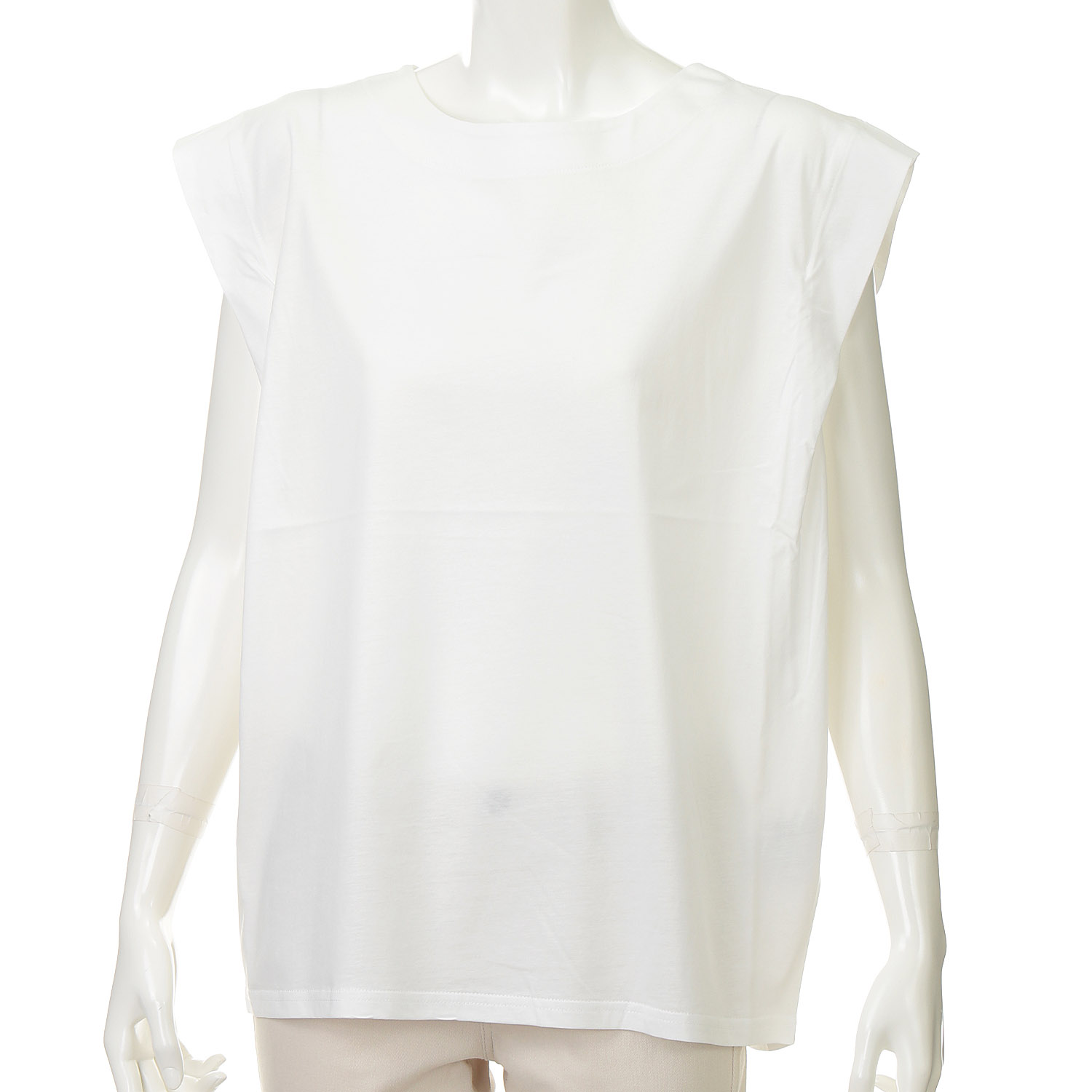 ダブルシルケットコットン100 ノースリーブTシャツ - 画像3