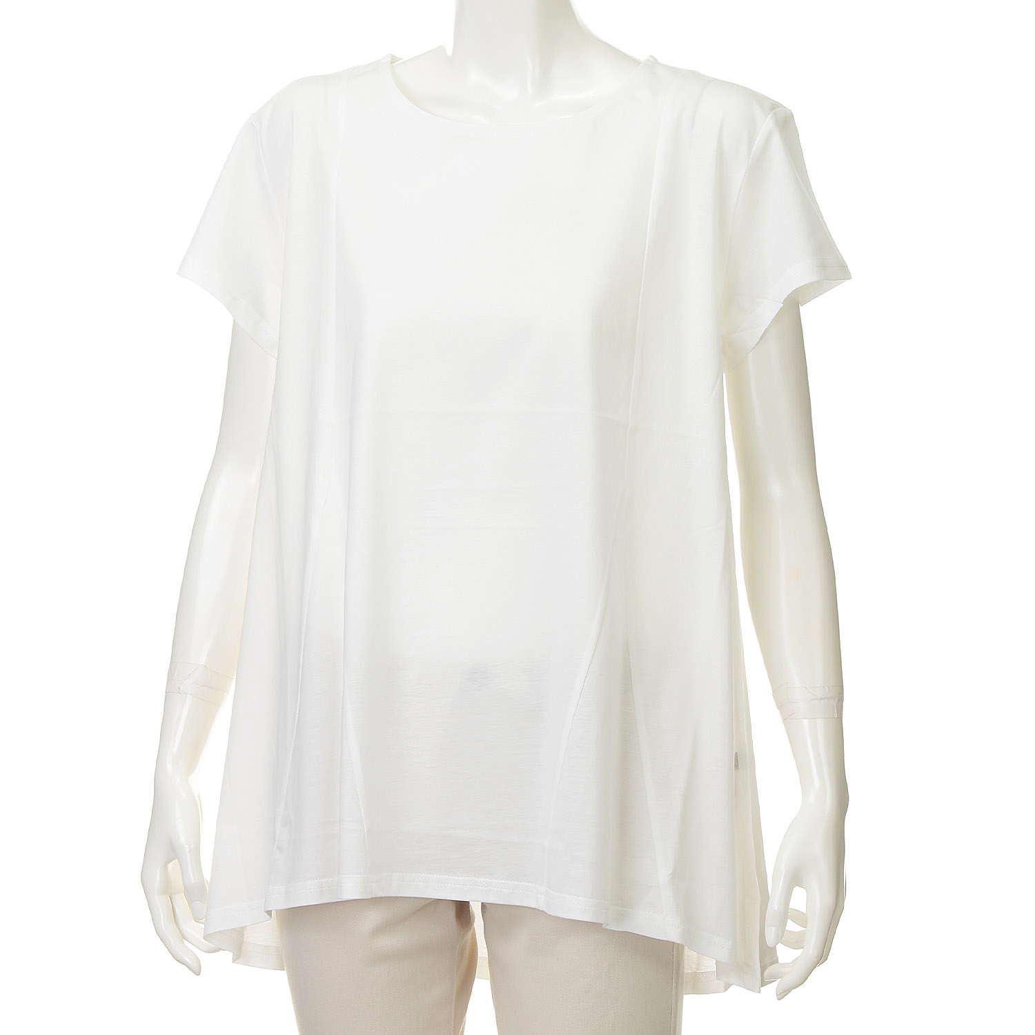 ダブルシルケットコットン100 切替チュニックTシャツ - 画像2