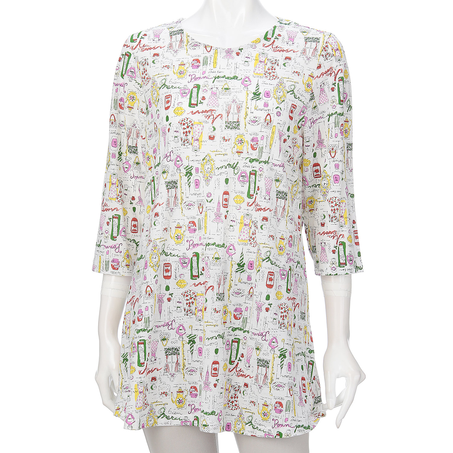 綿強撚SZ天竺プリントチュニック - 画像24