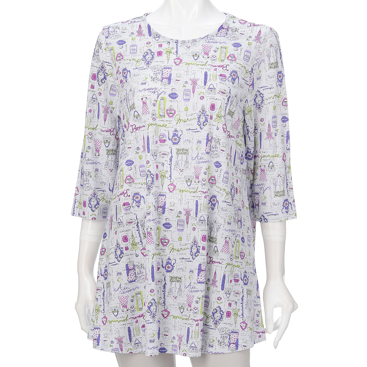 綿強撚SZ天竺プリントチュニック - 画像25