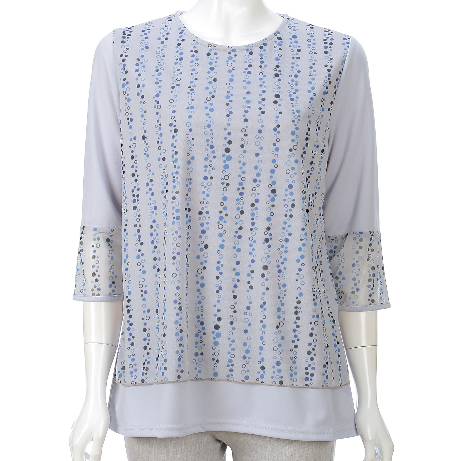 プリントチュニック水玉柄