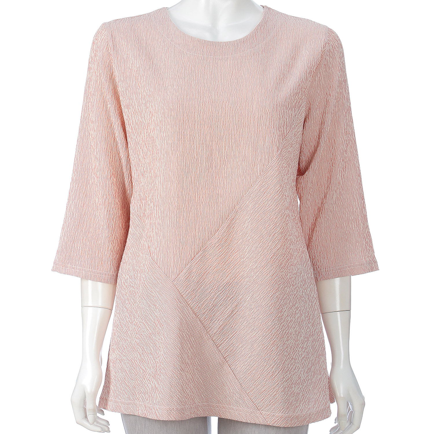 ストライプ切替チュニック - 画像2