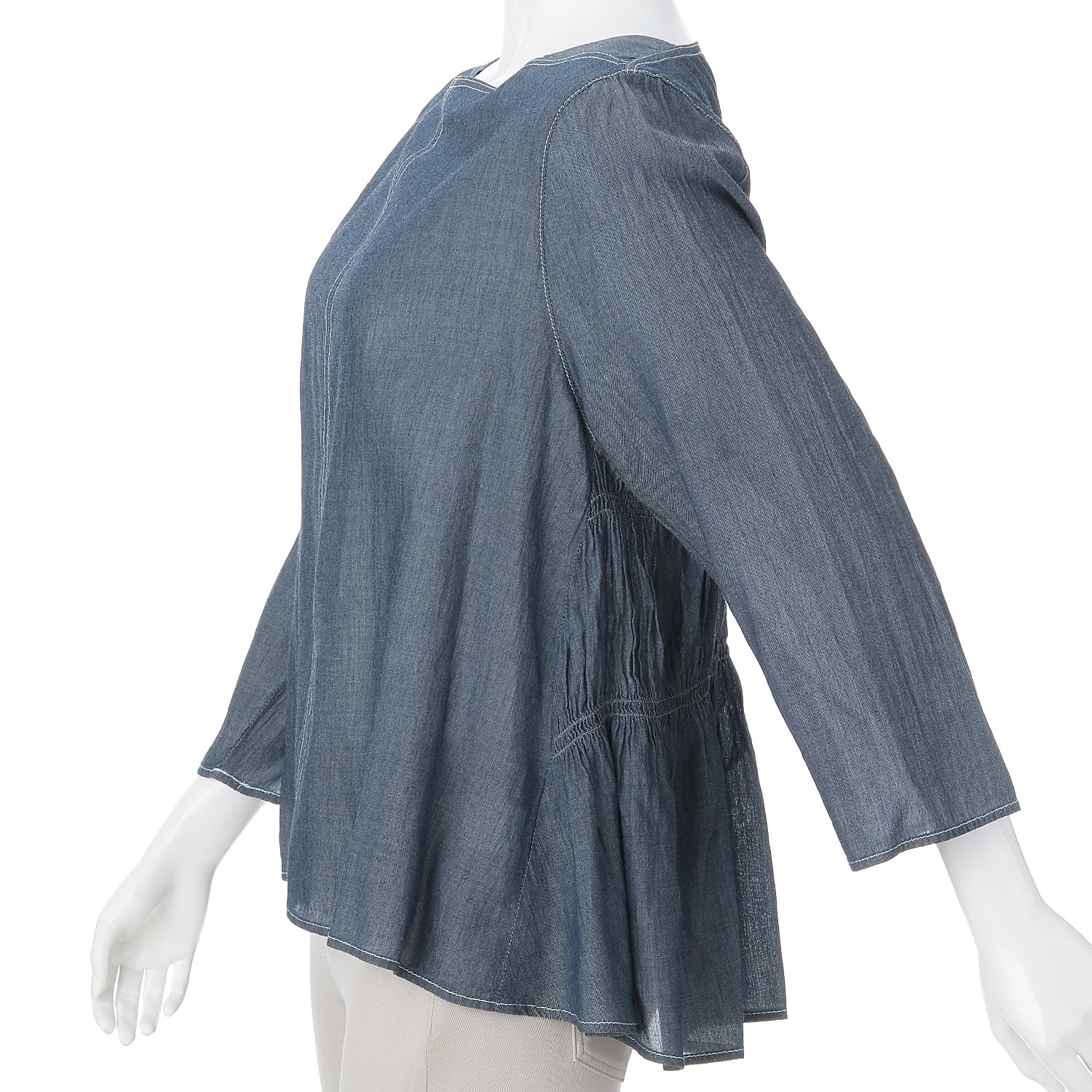 ツーオンスシアーデニムプルオーバー - 画像4