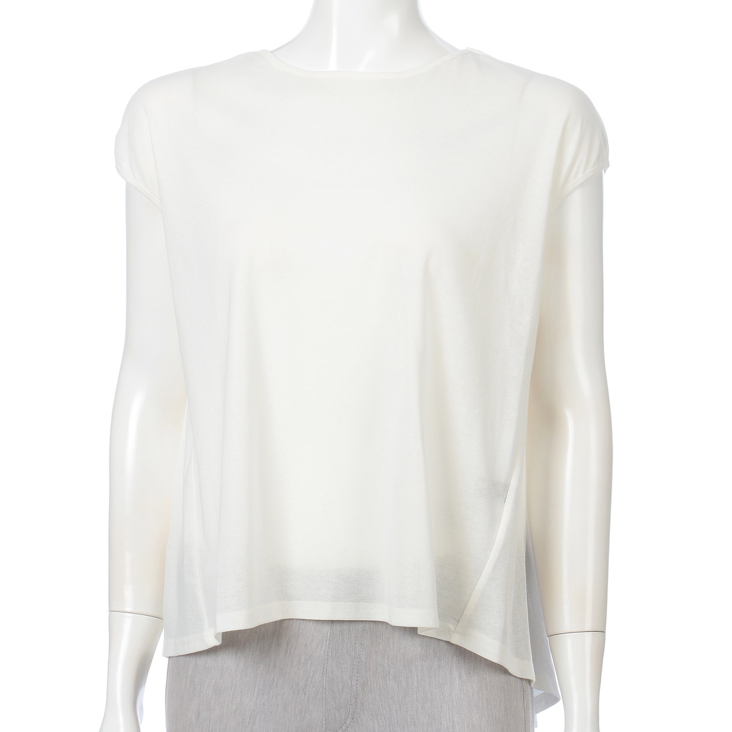 背タックノースリーブカットソー - 画像2