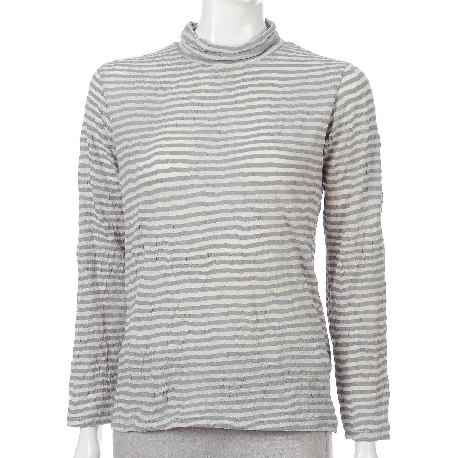 ワッシャーボーダーカットソー